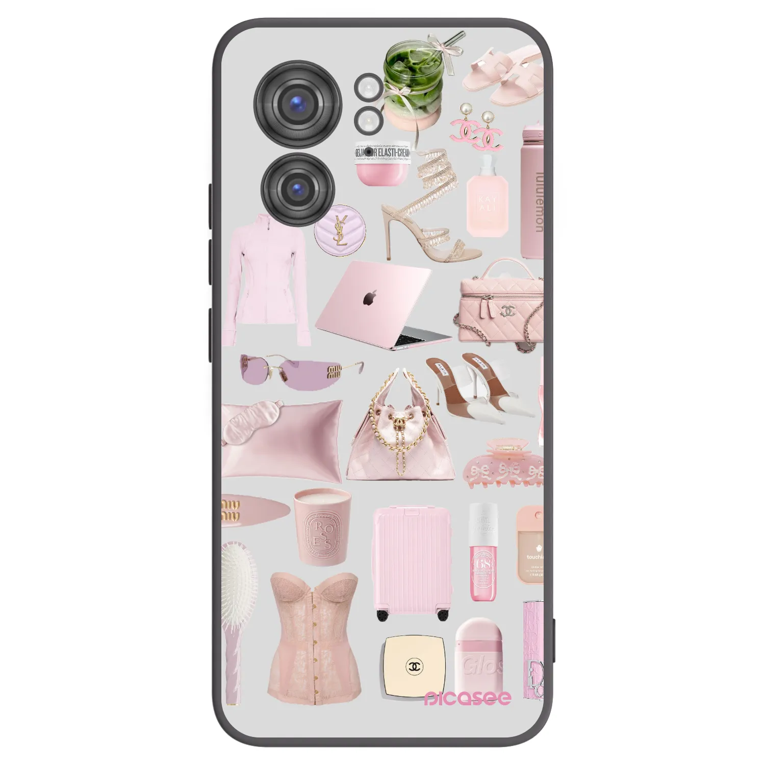 Picasee silikonowe czarne etui na Motorola Edge 40 - Glam Babe