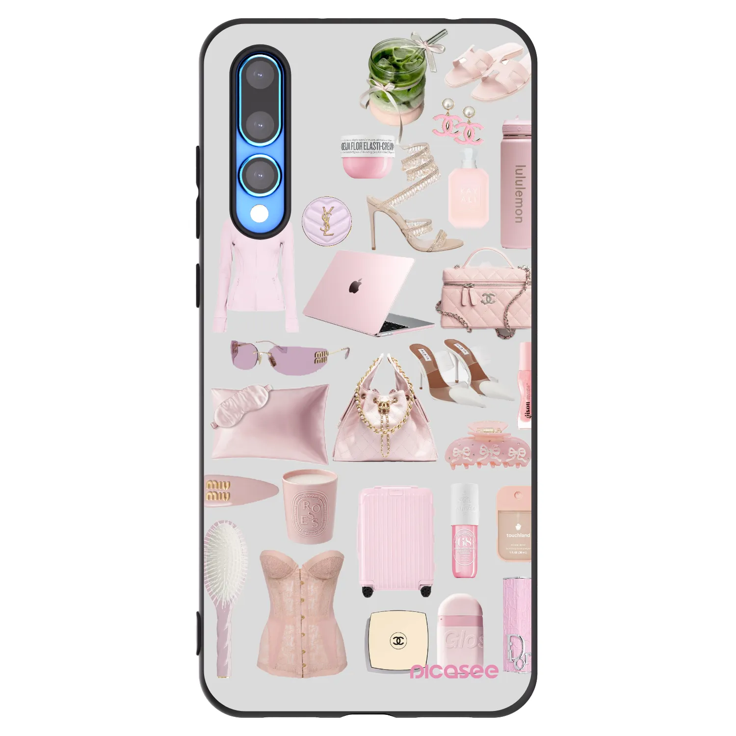 Picasee silikonowe czarne etui na Huawei P20 Pro - Glam Babe