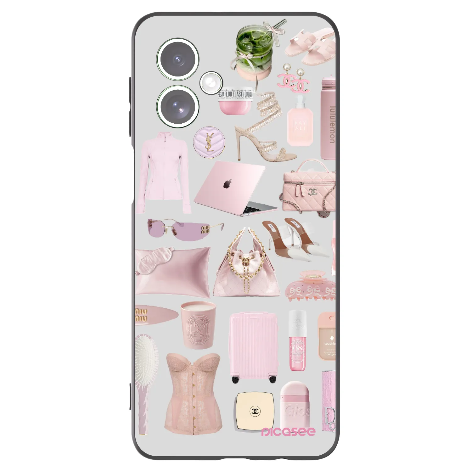 Picasee silikonowe czarne etui na Motorola Moto G54 5G - Glam Babe