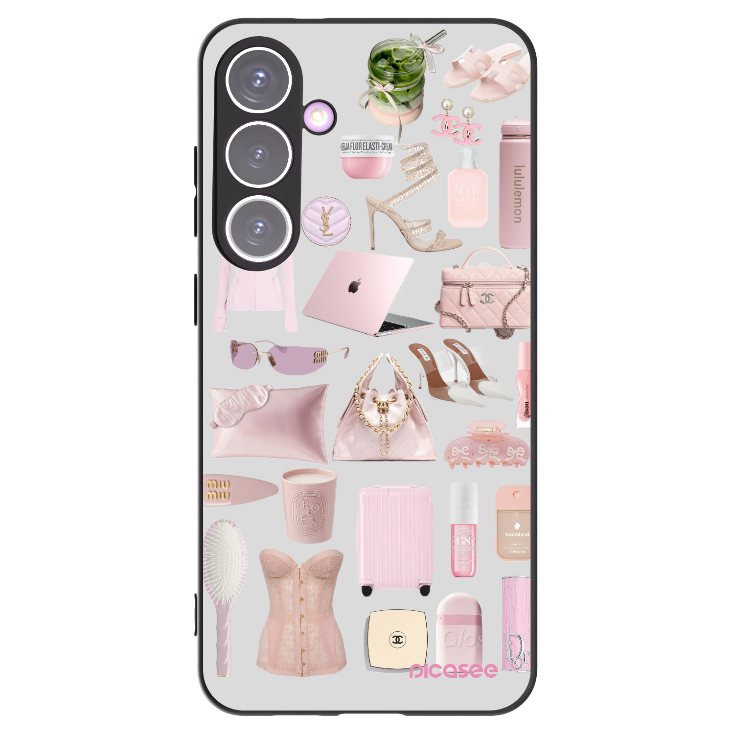 Picasee silikonowe czarne etui na Samsung Galaxy S24+ S926B 5G - Glam Babe