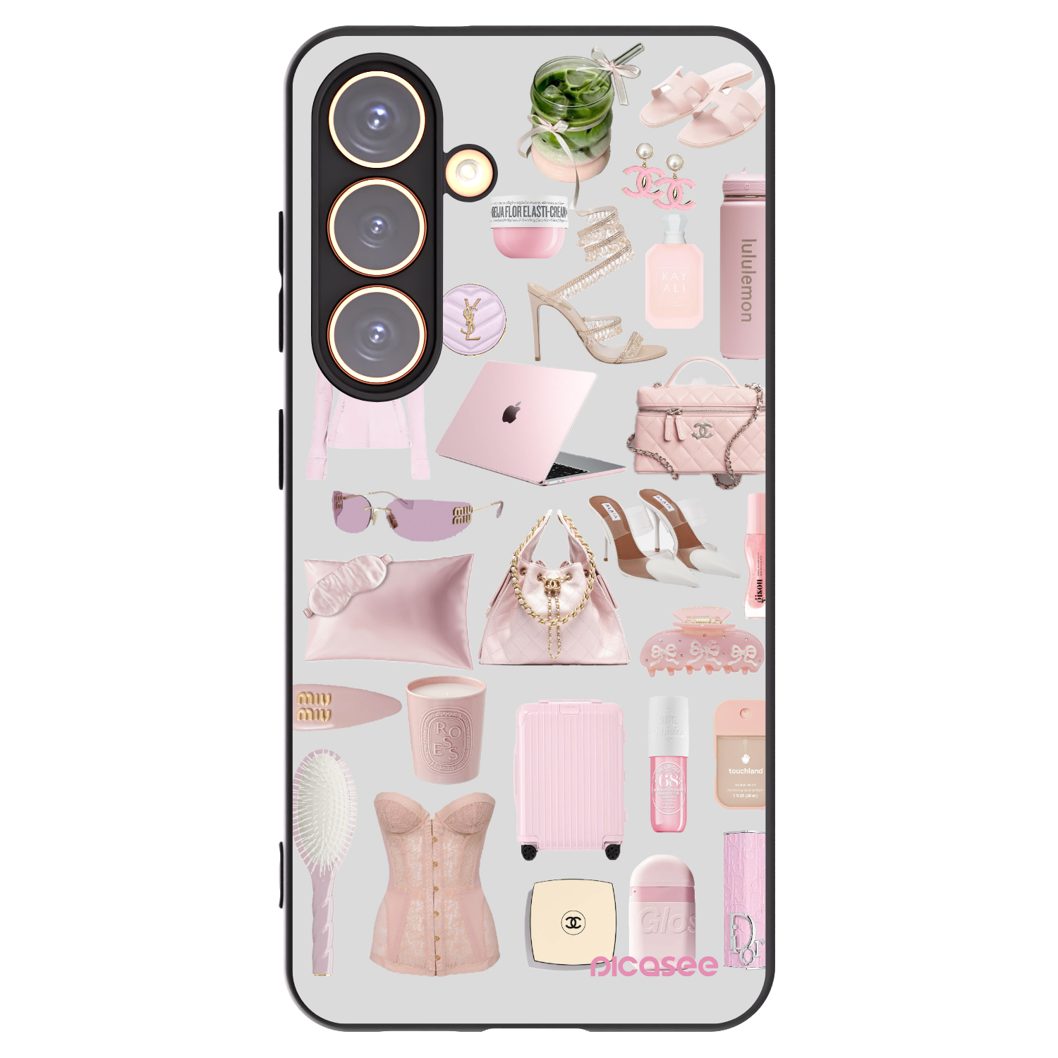 Picasee silikonowe czarne etui na Samsung Galaxy S24 S921B 5G - Glam Babe