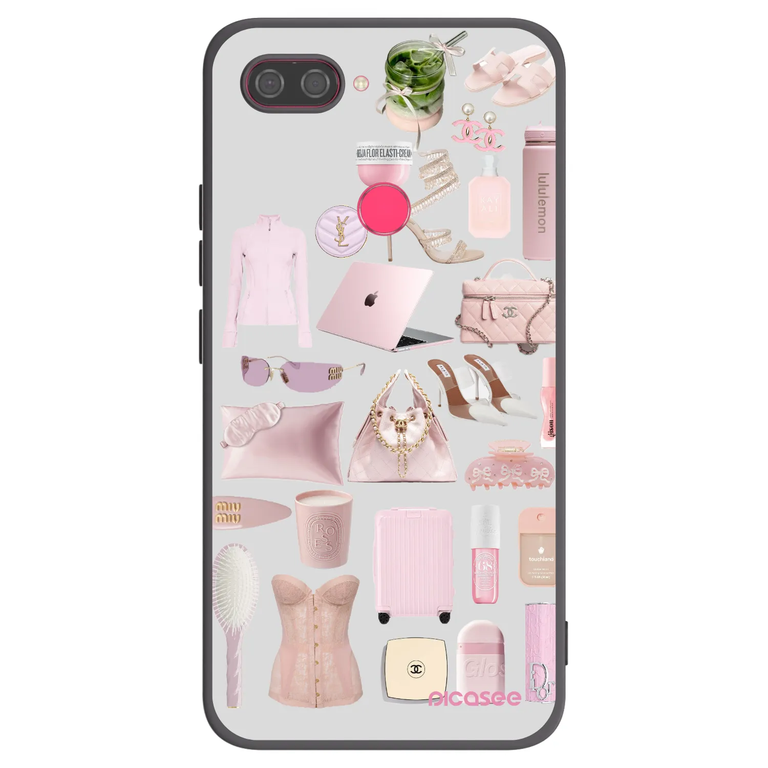 Picasee silikonowe czarne etui na Xiaomi Mi 8 Lite - Glam Babe