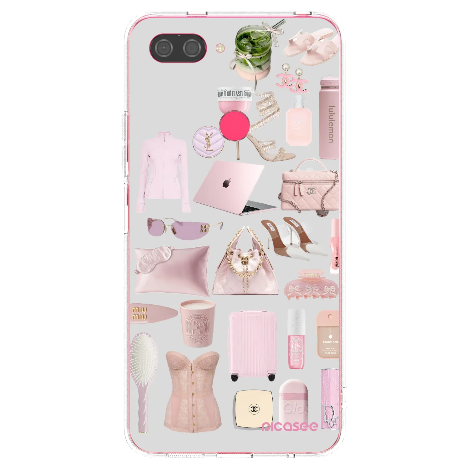 Picasee silikonowe przeźroczyste etui na Xiaomi Mi 8 Lite - Glam Babe