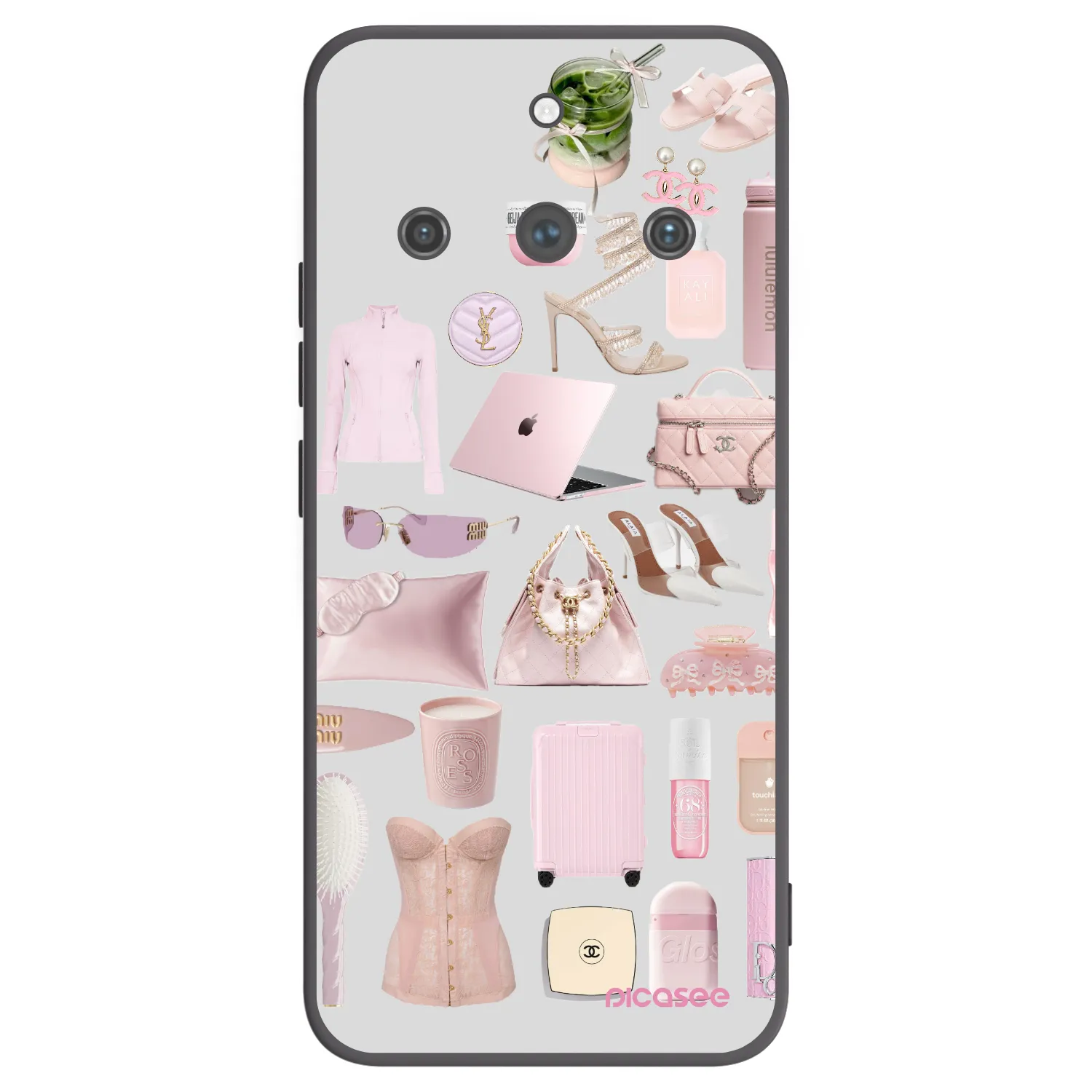 Picasee silikonowe czarne etui na Realme 11 Pro+ - Glam Babe