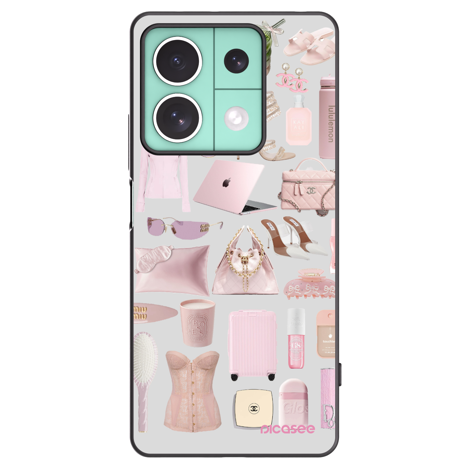 Picasee silikonowe czarne etui na Xiaomi Redmi Note 13 5G - Glam Babe