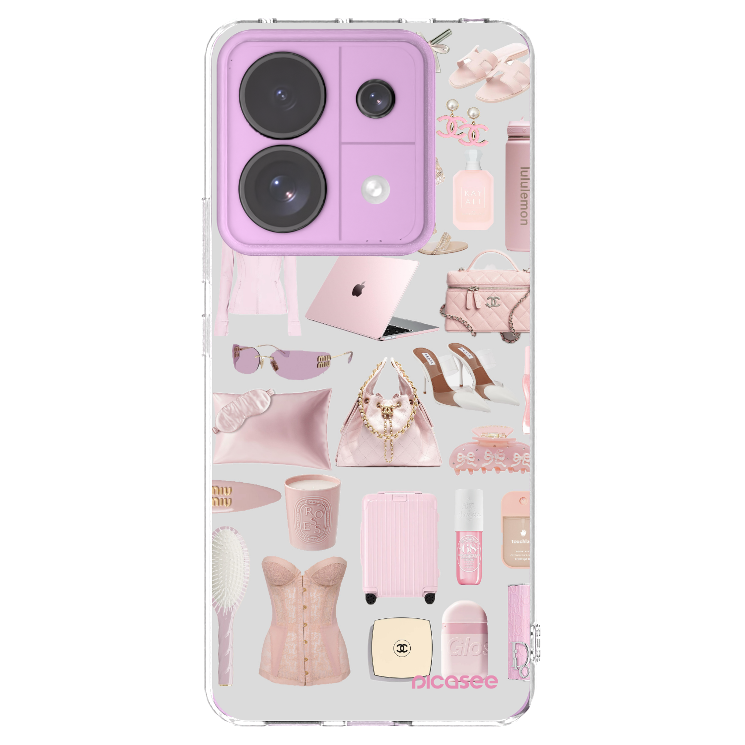 Picasee silikonowe przeźroczyste etui na Xiaomi Redmi Note 13 Pro 5G - Glam Babe