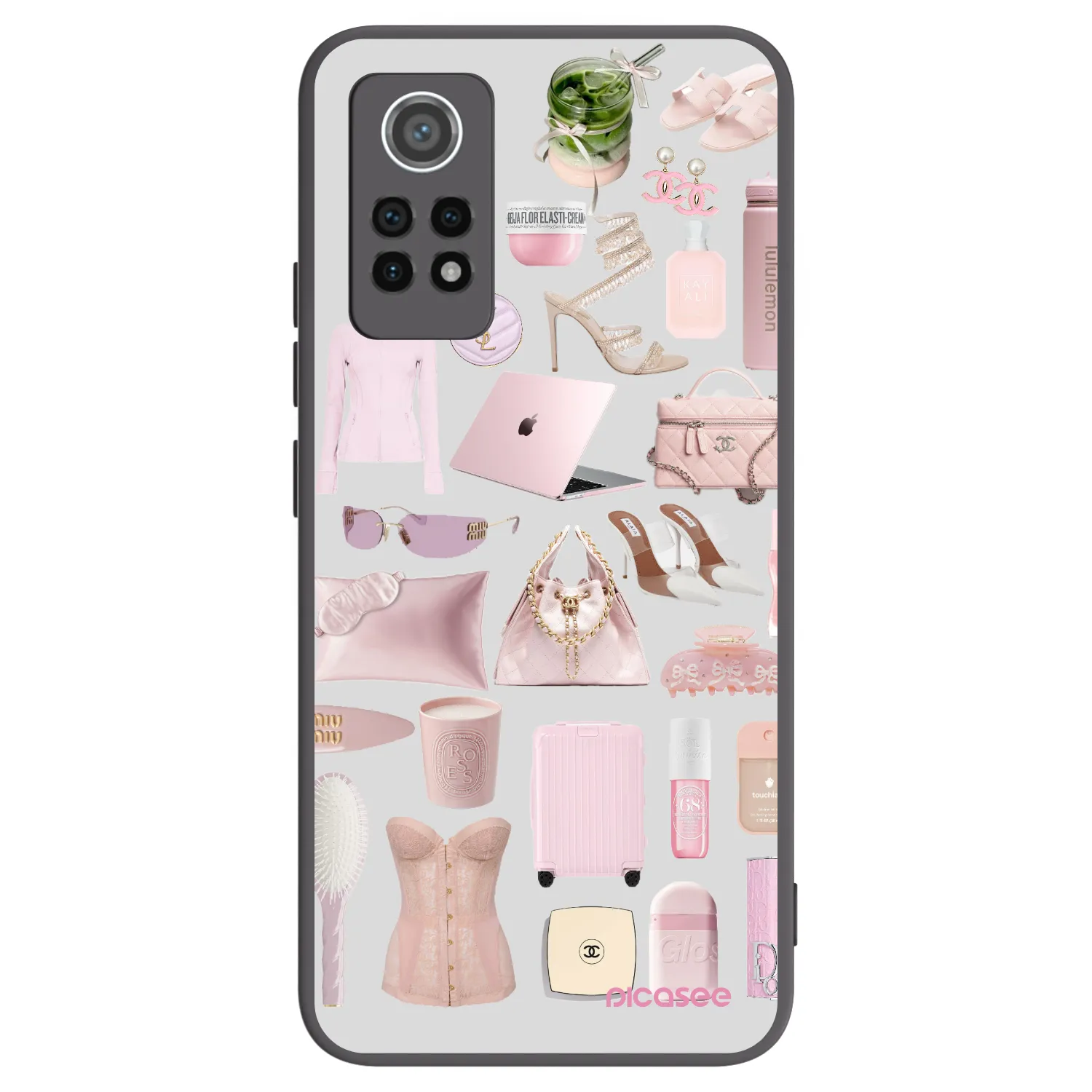 Picasee silikonowe czarne etui na Xiaomi Redmi Note 12 Pro 4G - Glam Babe