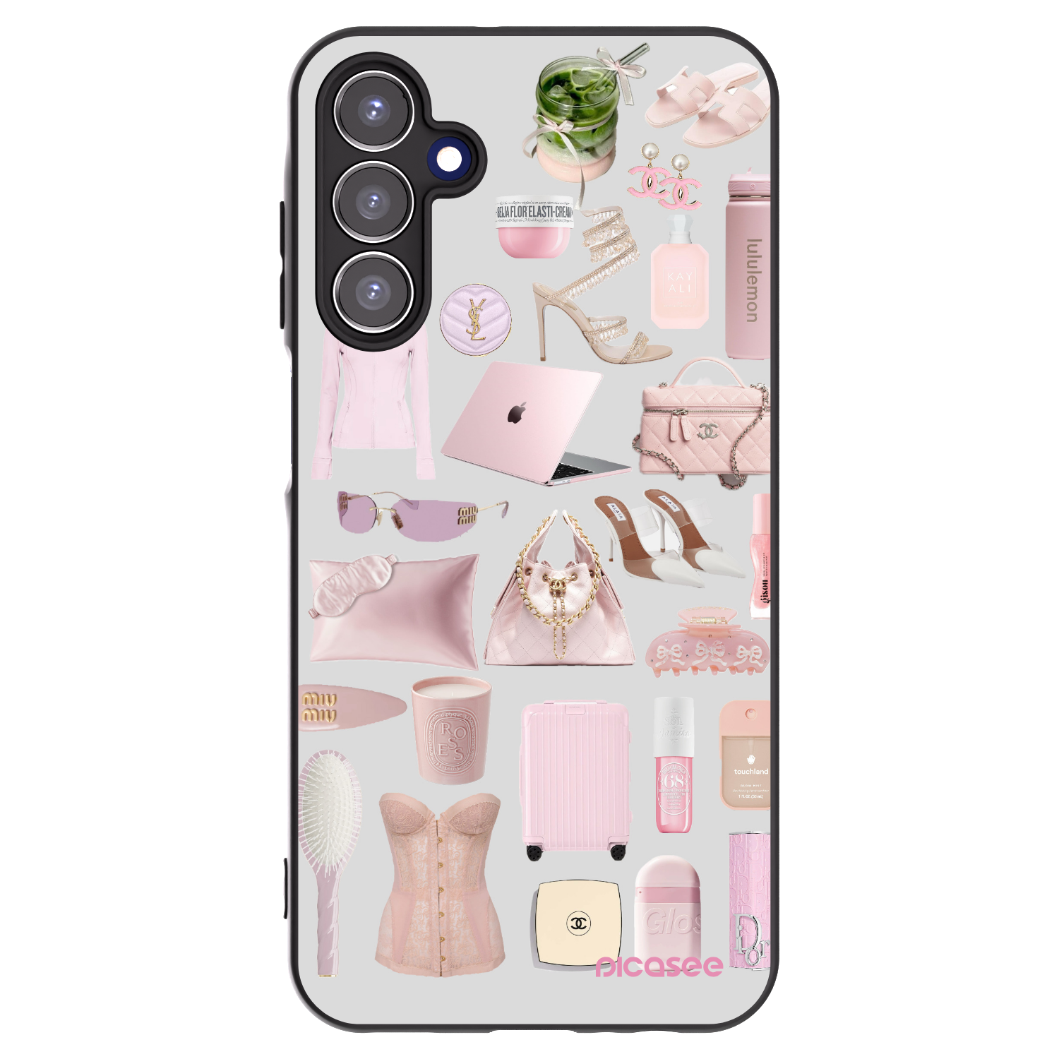 Picasee silikonowe czarne etui na Samsung Galaxy A15 A156B 5G - Glam Babe