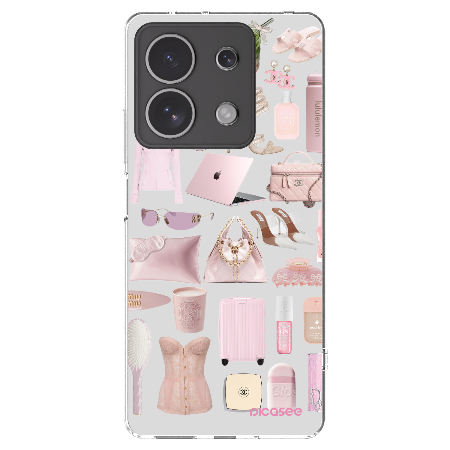 Picasee silikonowe przeźroczyste etui na Xiaomi Redmi Note 13 4G - Glam Babe