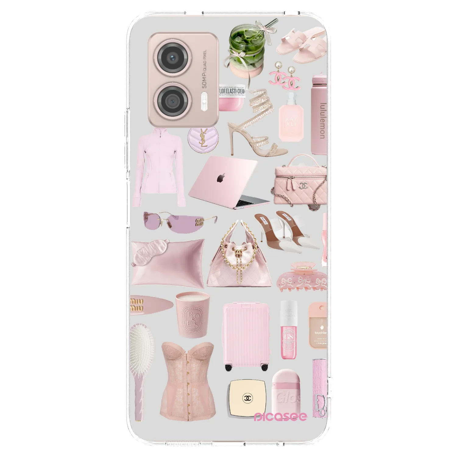 Picasee silikonowe przeźroczyste etui na Motorola Moto G53 5G - Glam Babe