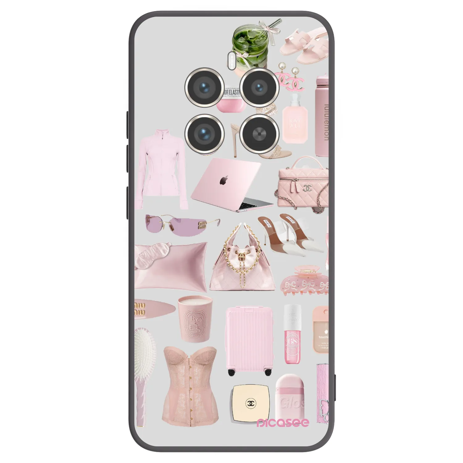 Picasee silikonowe czarne etui na Realme 12 Pro 5G - Glam Babe