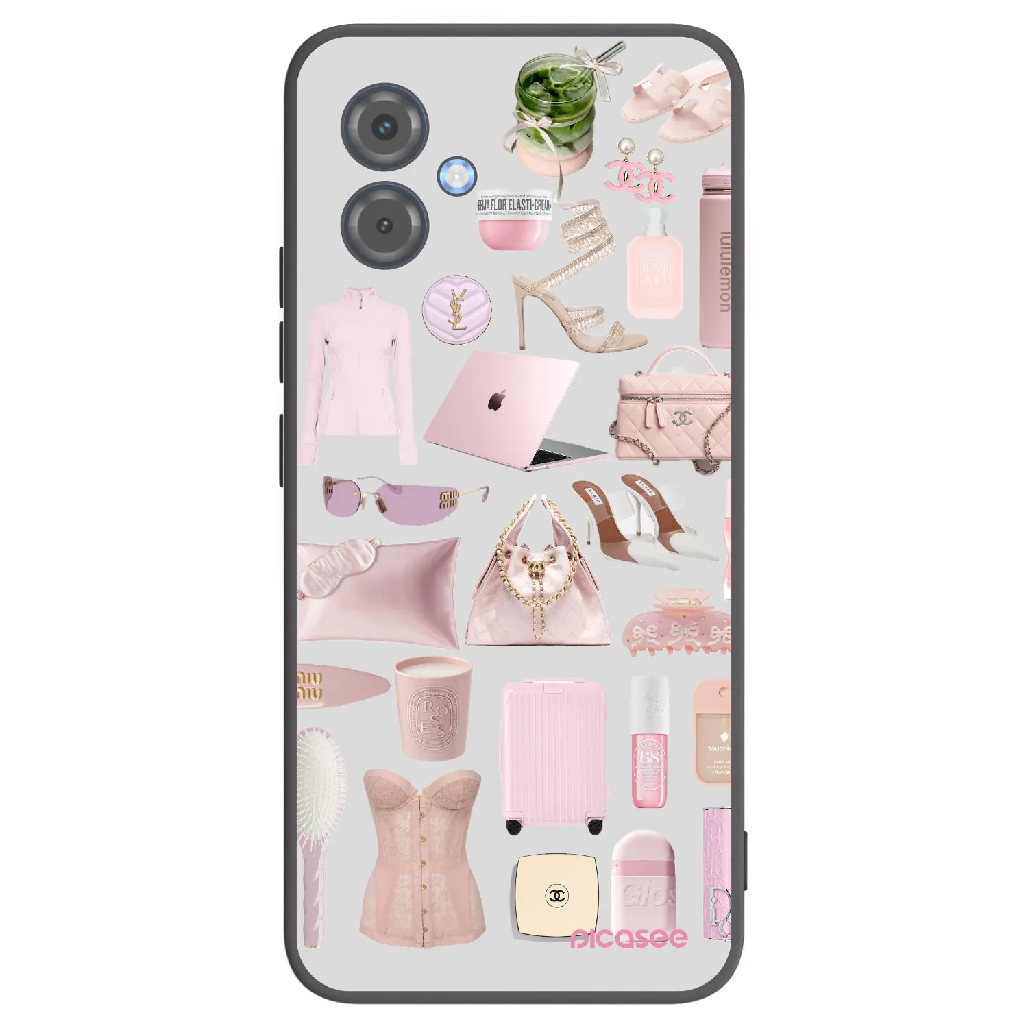 Picasee silikonowe czarne etui na Motorola Moto G14 - Glam Babe