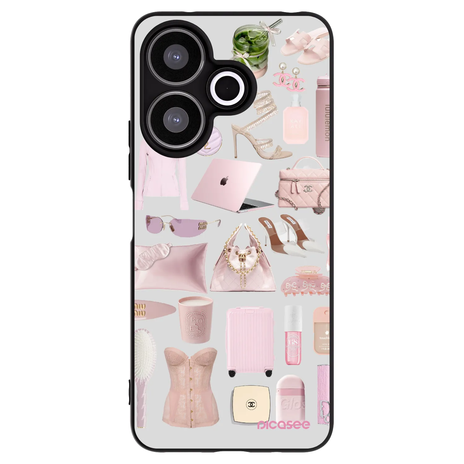 Picasee silikonowe czarne etui na Xiaomi Redmi 13 4G - Glam Babe