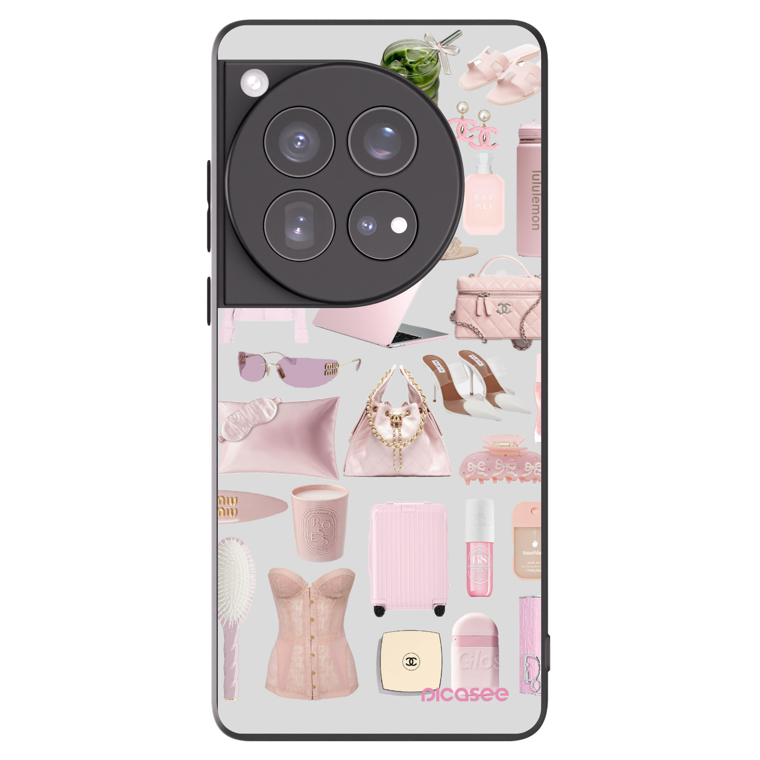Picasee silikonowe czarne etui na OnePlus 12 5G - Glam Babe