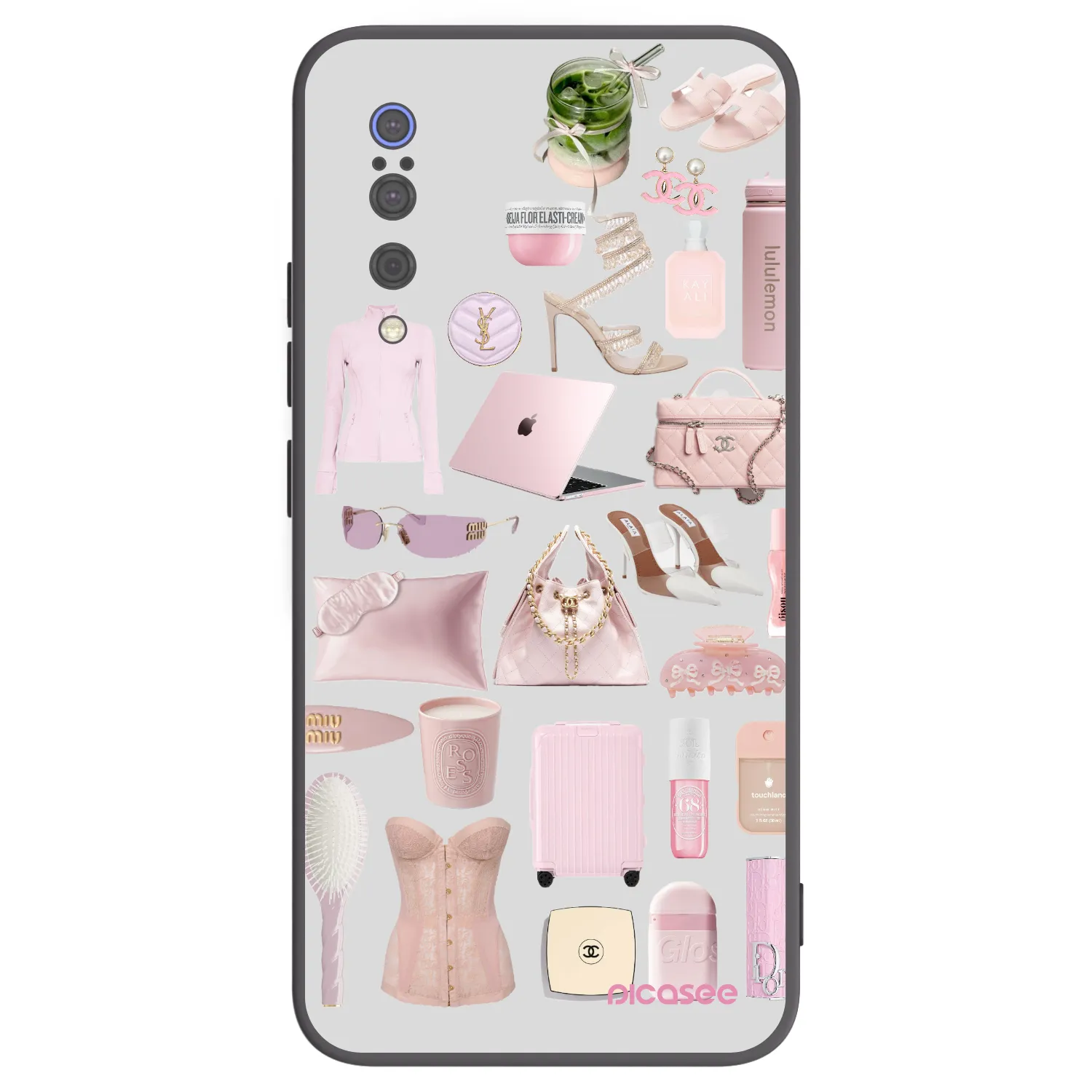 Picasee silikonowe czarne etui na Xiaomi Mi 9 - Glam Babe