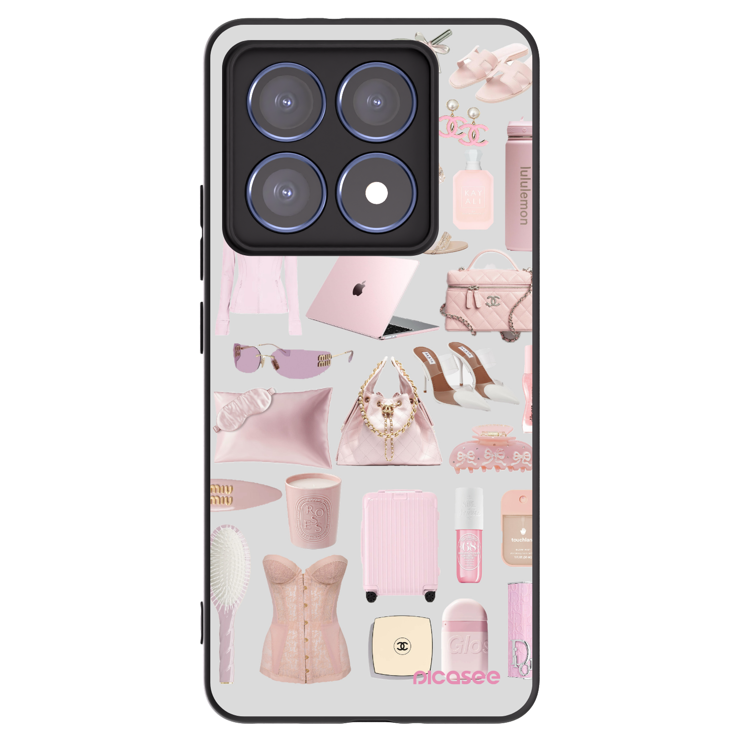 Picasee silikonowe czarne etui na Xiaomi 14T Pro - Glam Babe