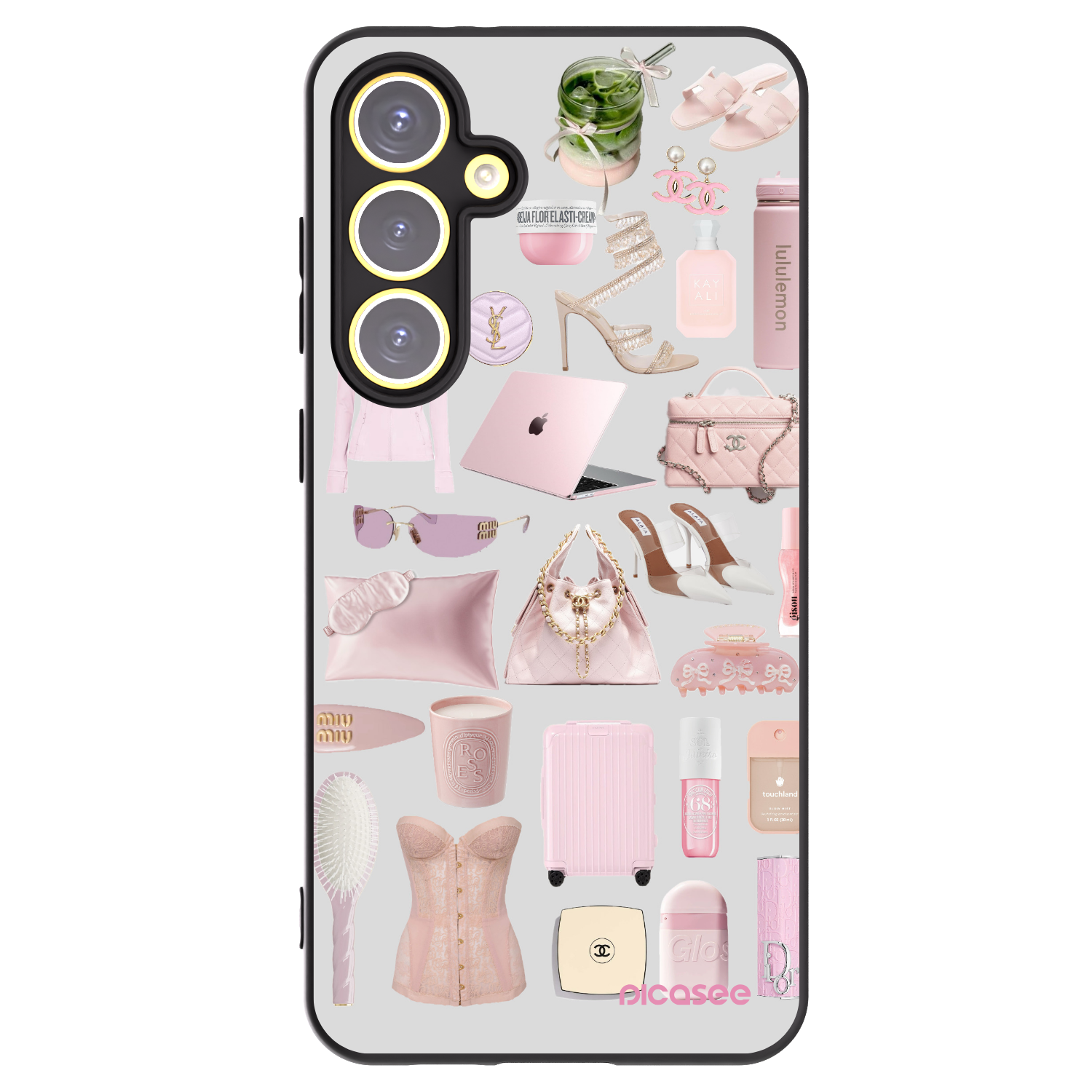 Picasee silikonowe czarne etui na Samsung Galaxy S24 FE S721B - Glam Babe