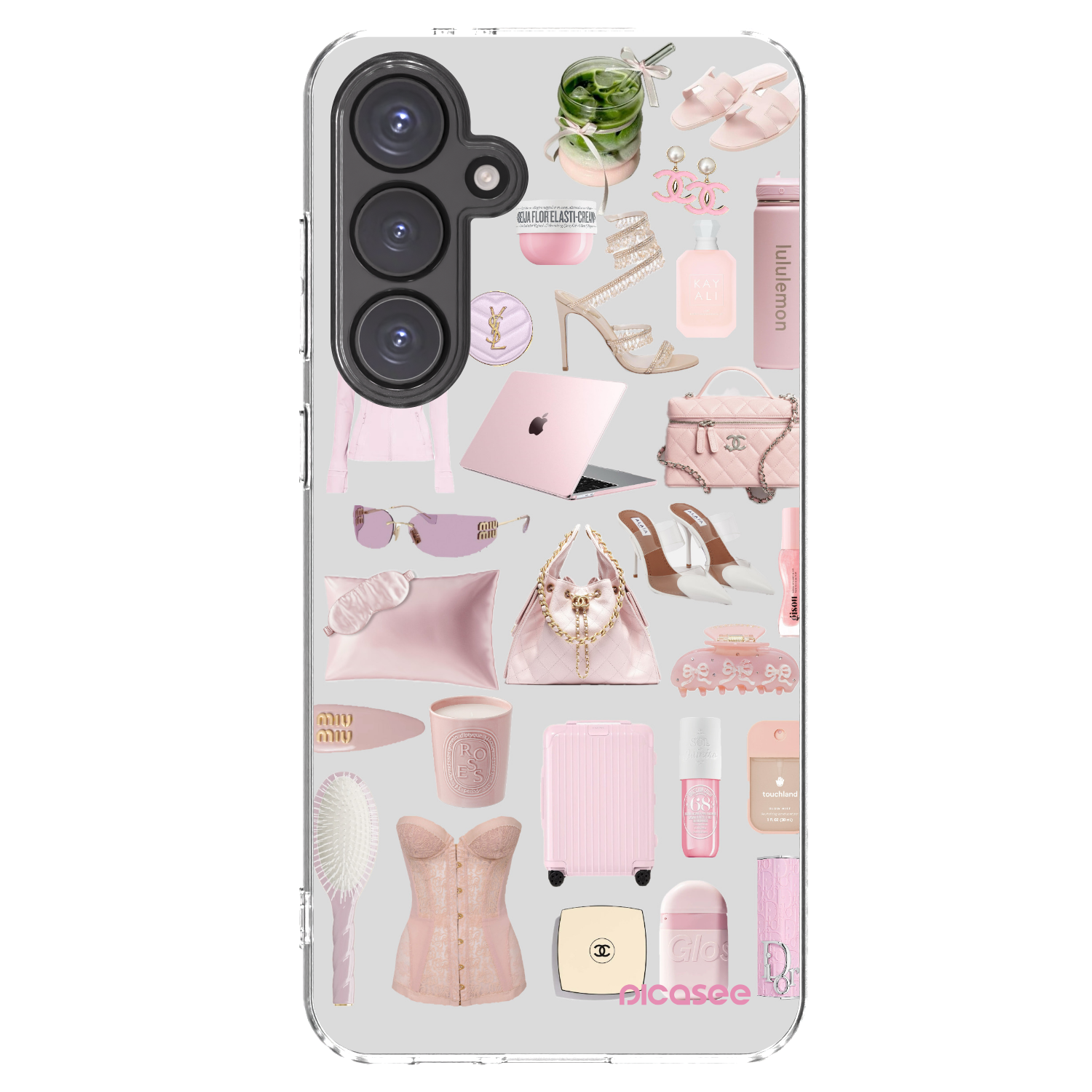 Picasee silikonowe przeźroczyste etui na Samsung Galaxy S24 FE S721B - Glam Babe