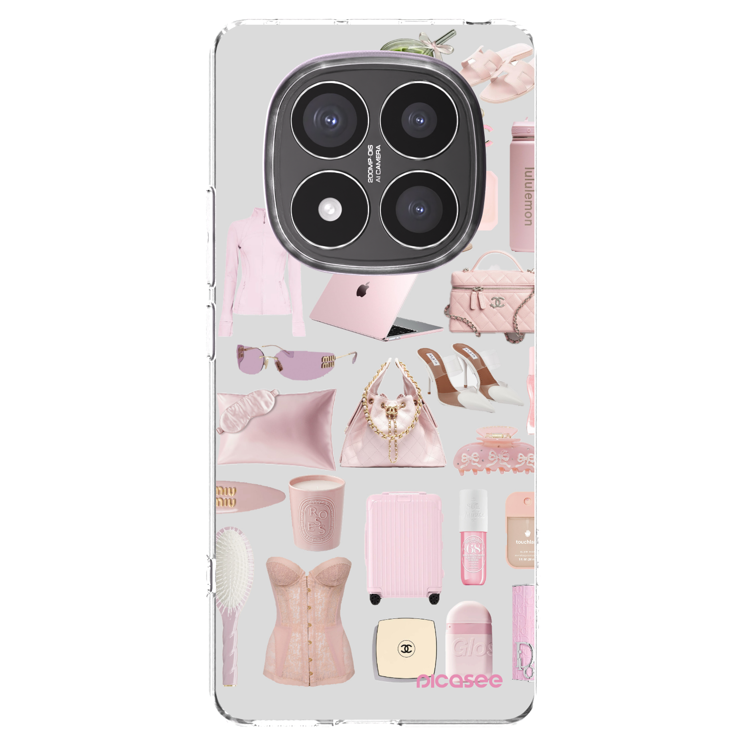 Picasee silikonowe przeźroczyste etui na Xiaomi Redmi Note 14 Pro+ 5G - Glam Babe
