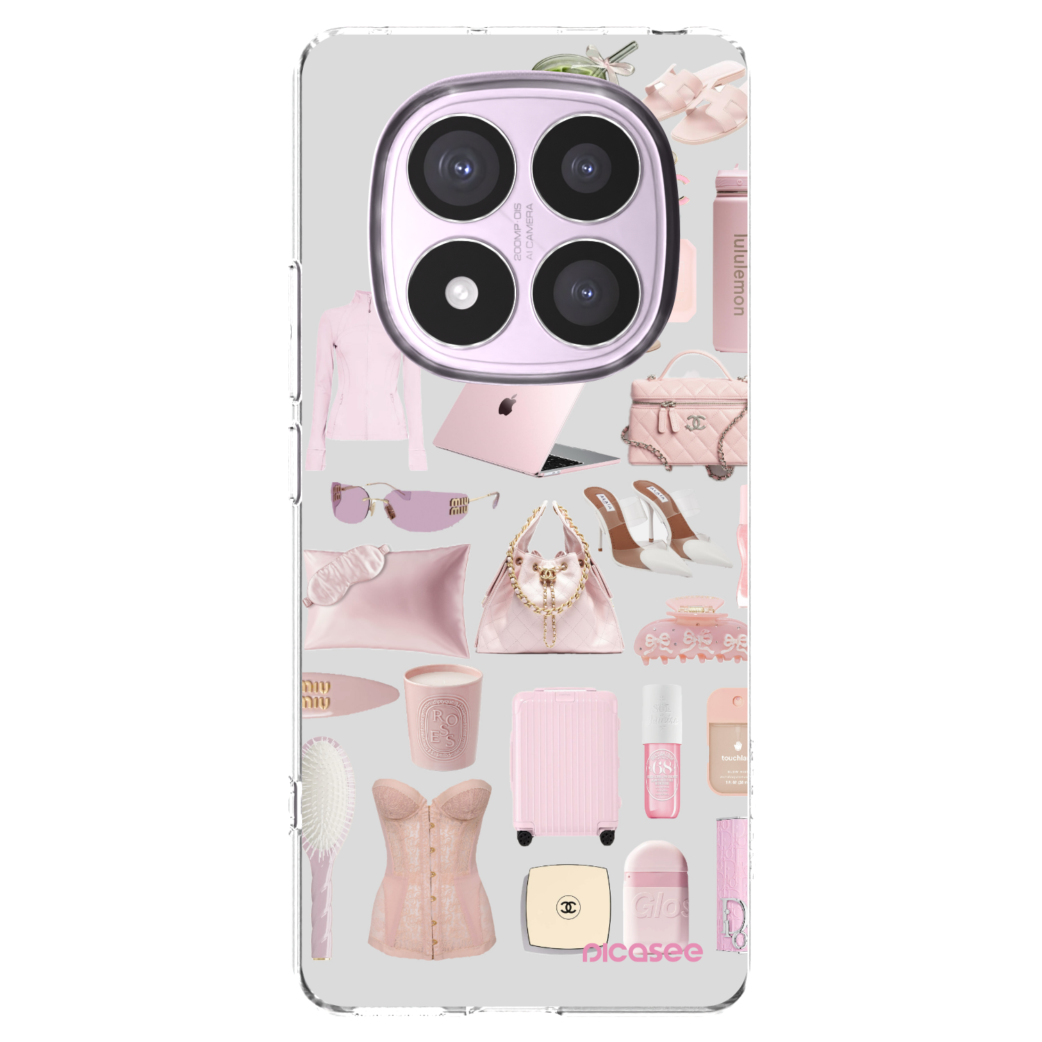 Picasee silikonowe przeźroczyste etui na Xiaomi Redmi Note 14 Pro 5G - Glam Babe