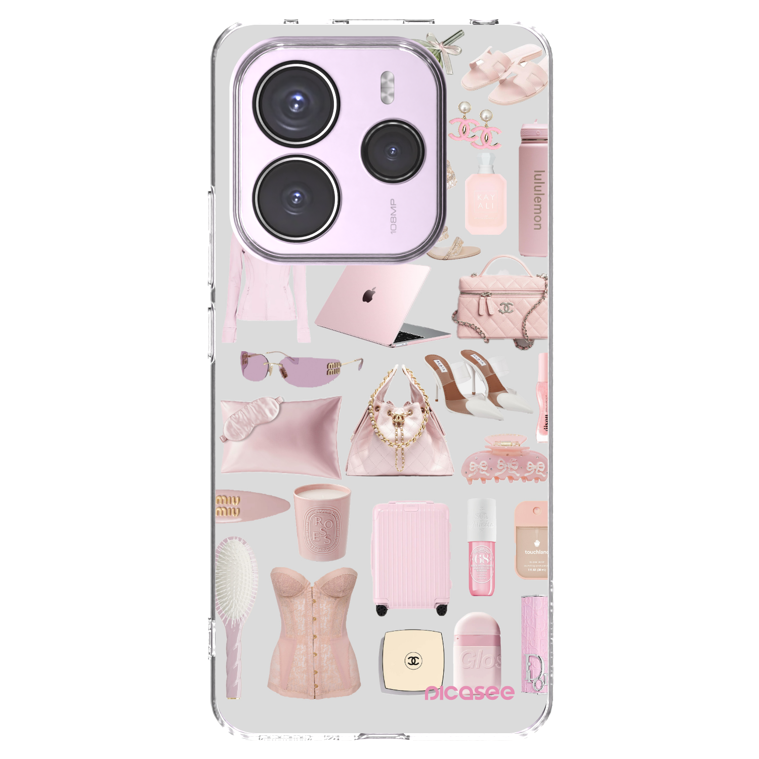 Picasee silikonowe przeźroczyste etui na Xiaomi Redmi Note 14 5G - Glam Babe