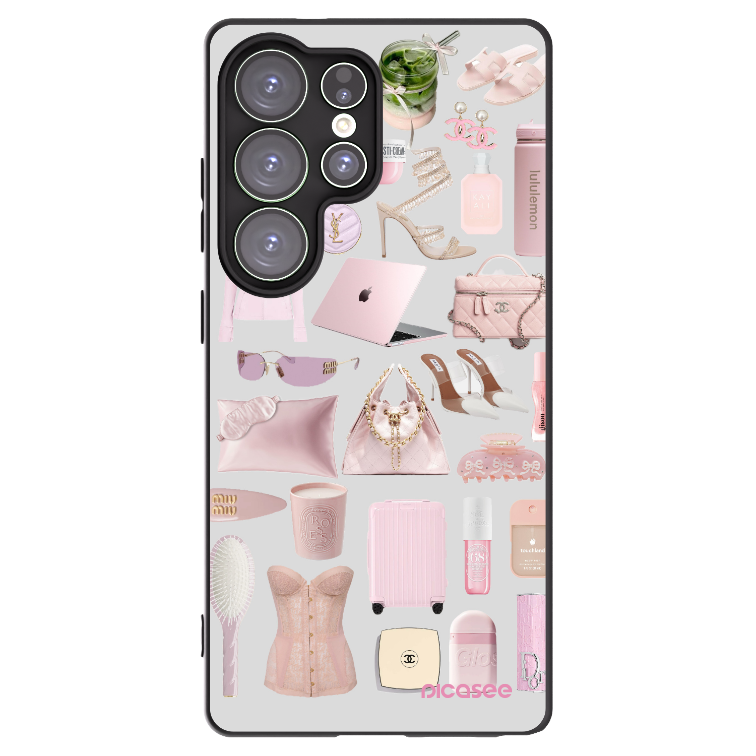 Picasee silikonowe czarne etui na Samsung Galaxy S25 Ultra 5G - Glam Babe