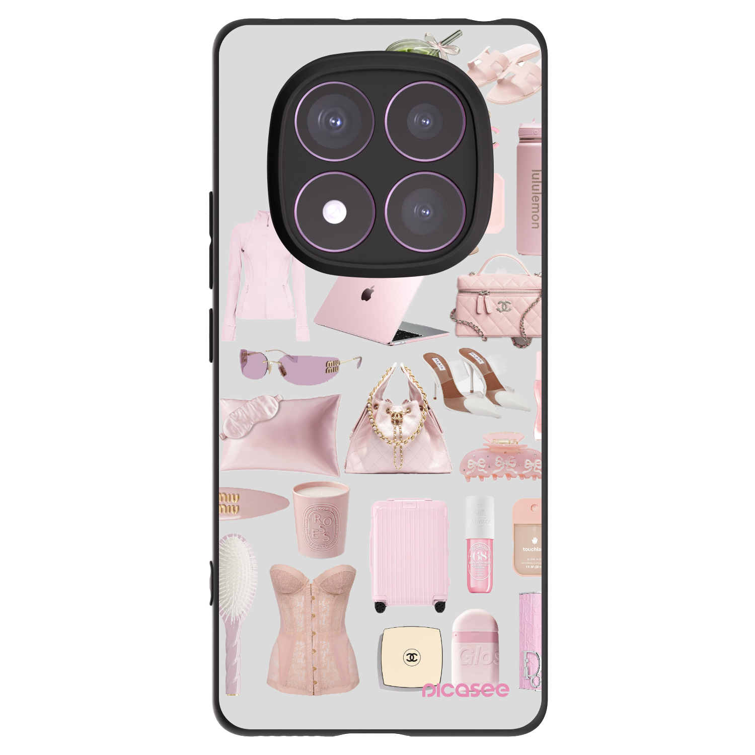 Picasee silikonowe czarne etui na Xiaomi Redmi Note 14 Pro 4G - Glam Babe