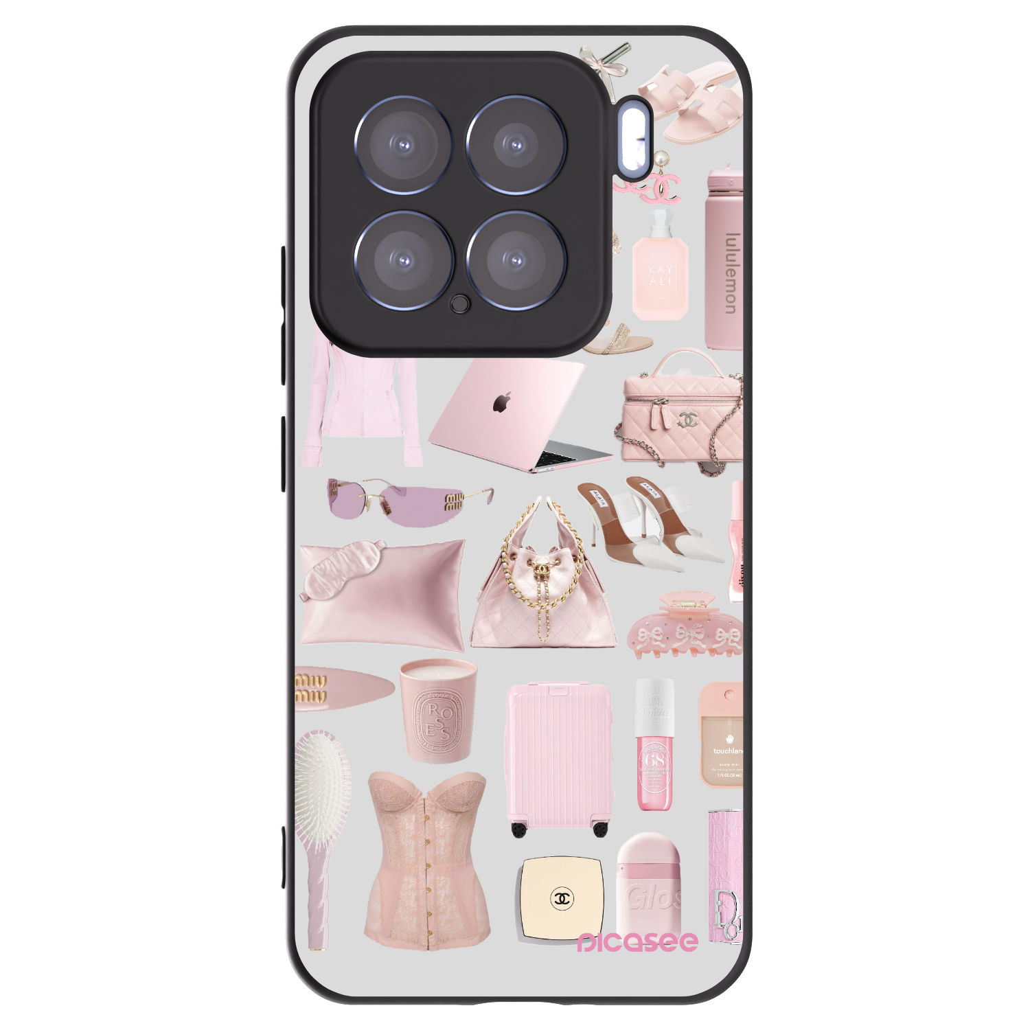 Picasee silikonowe czarne etui na Xiaomi 15 - Glam Babe