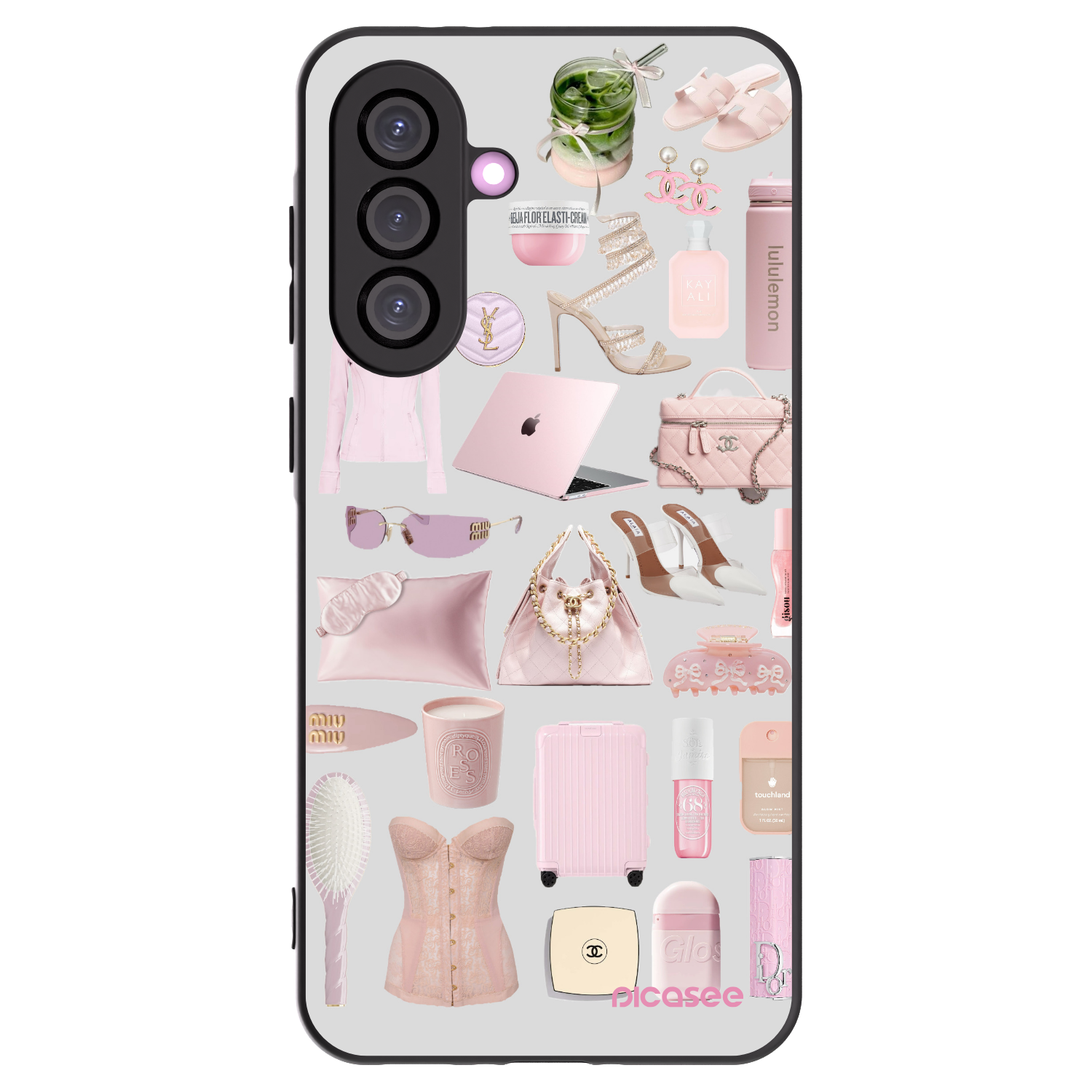 Picasee silikonowe czarne etui na Samsung Galaxy A36 5G - Glam Babe