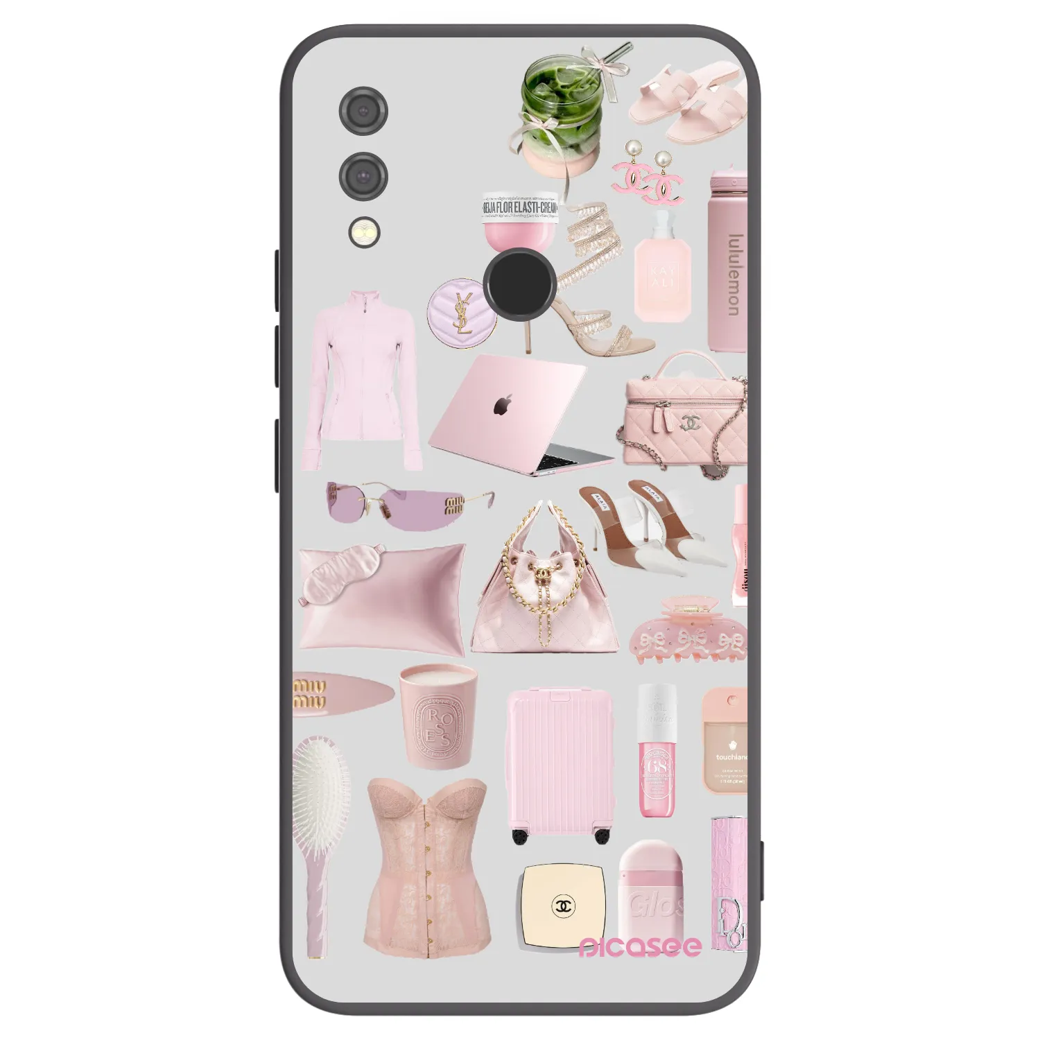 Picasee silikonowe czarne etui na Xiaomi Redmi Note 7 - Glam Babe