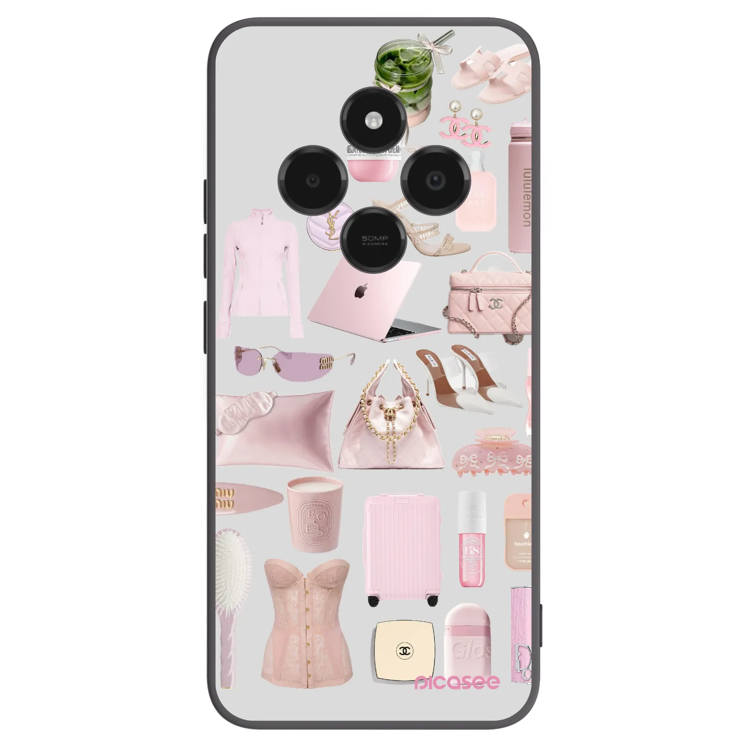 Picasee silikonowe czarne etui na Xiaomi Poco C75 - Glam Babe