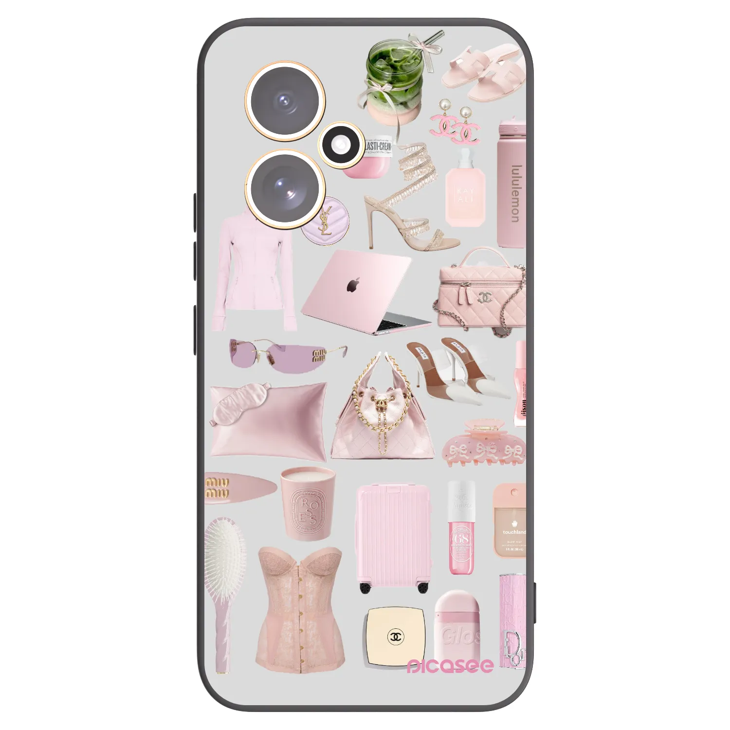 Picasee silikonowe czarne etui na Honor 400 5G - Glam Babe