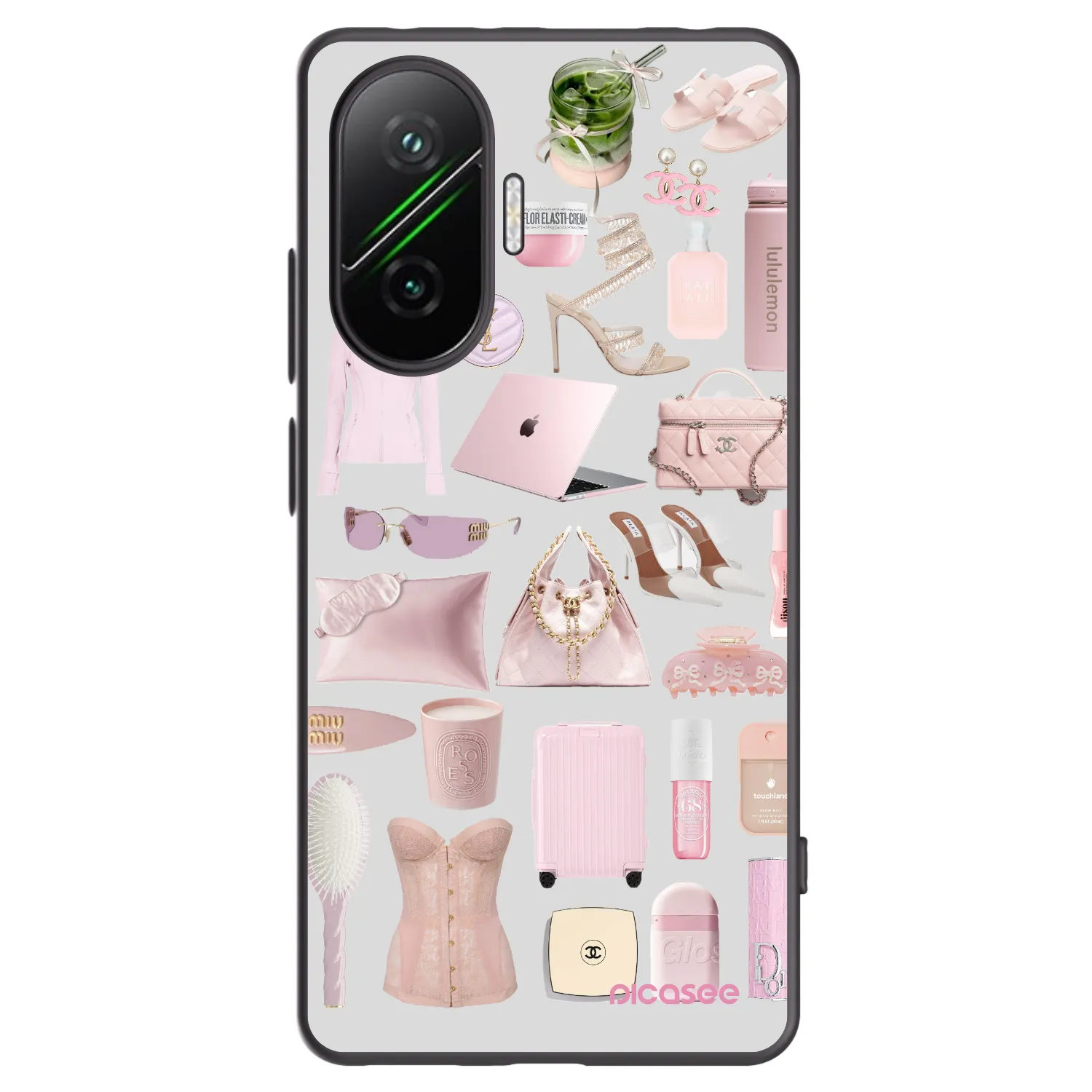 Picasee silikonowe czarne etui na Xiaomi Poco F7 5G - Glam Babe