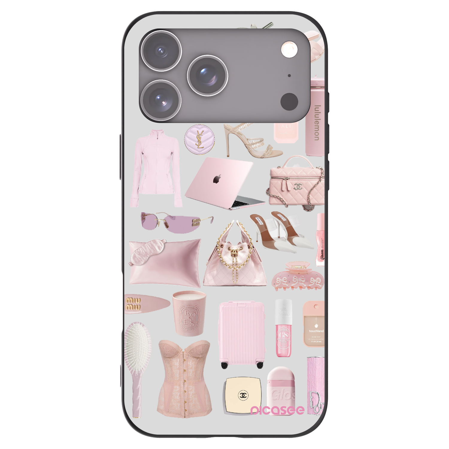 Picasee silikonowe czarne etui na Apple iPhone 17 Pro Max - Glam Babe