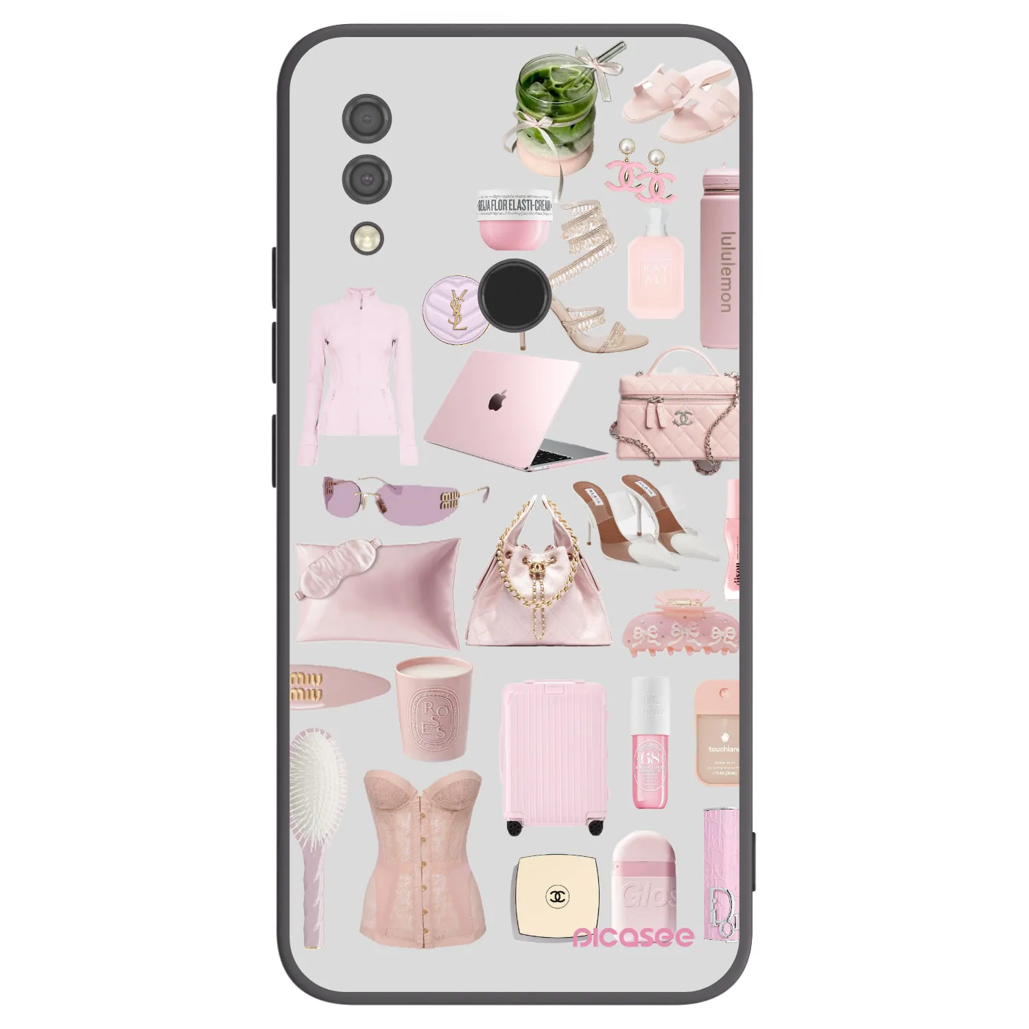 Picasee silikonowe czarne etui na Xiaomi Redmi 7 - Glam Babe