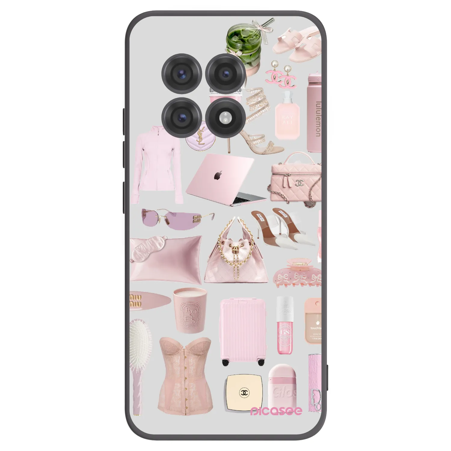 Picasee silikonowe czarne etui na OnePlus 13R 5G - Glam Babe