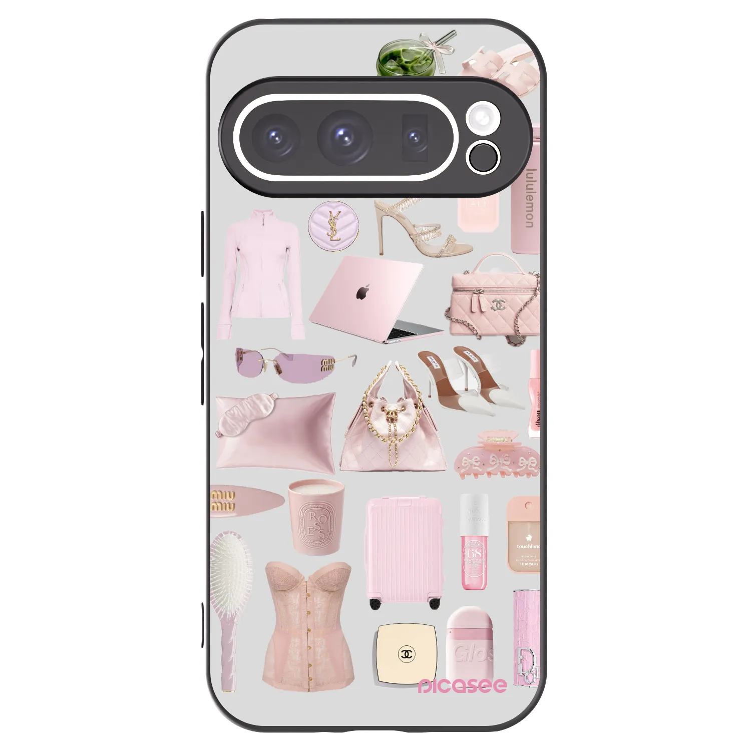 Picasee silikonowe czarne etui na Google Pixel 9 Pro XL - Glam Babe