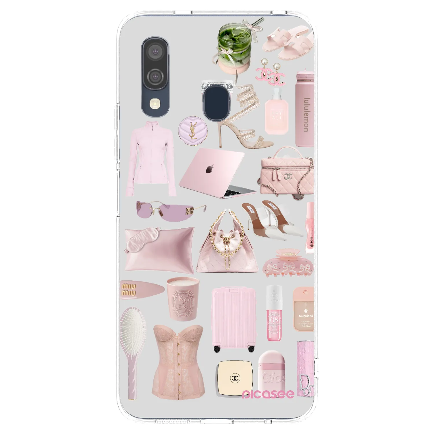 Picasee silikonowe przeźroczyste etui na Samsung Galaxy A40 A405F - Glam Babe