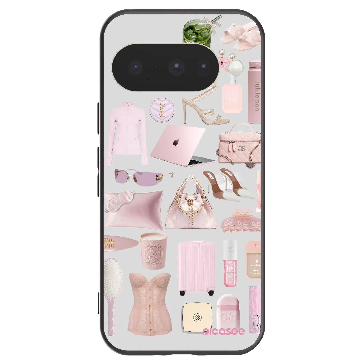 Picasee silikonowe czarne etui na Google Pixel 10 - Glam Babe