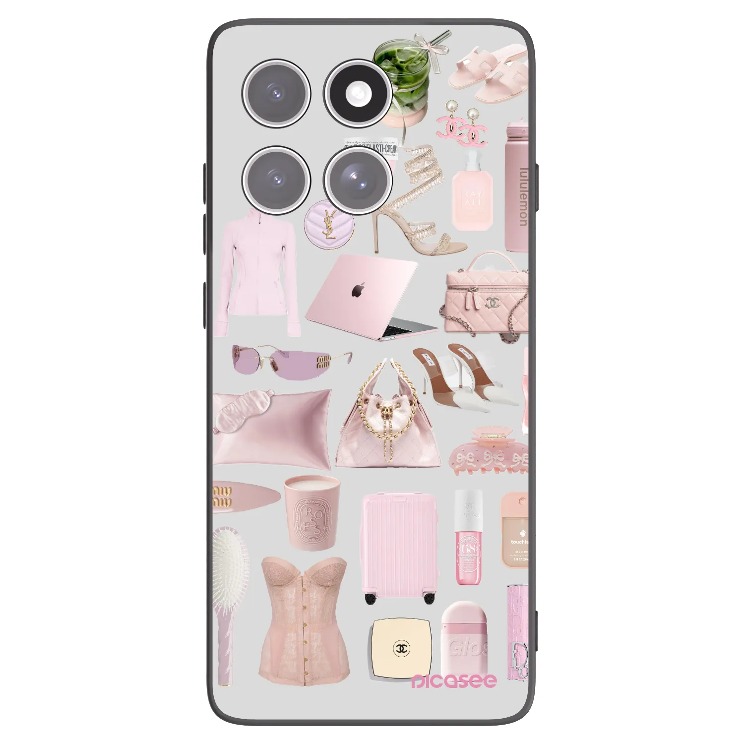 Picasee silikonowe czarne etui na Motorola Edge 60 Fusion - Glam Babe