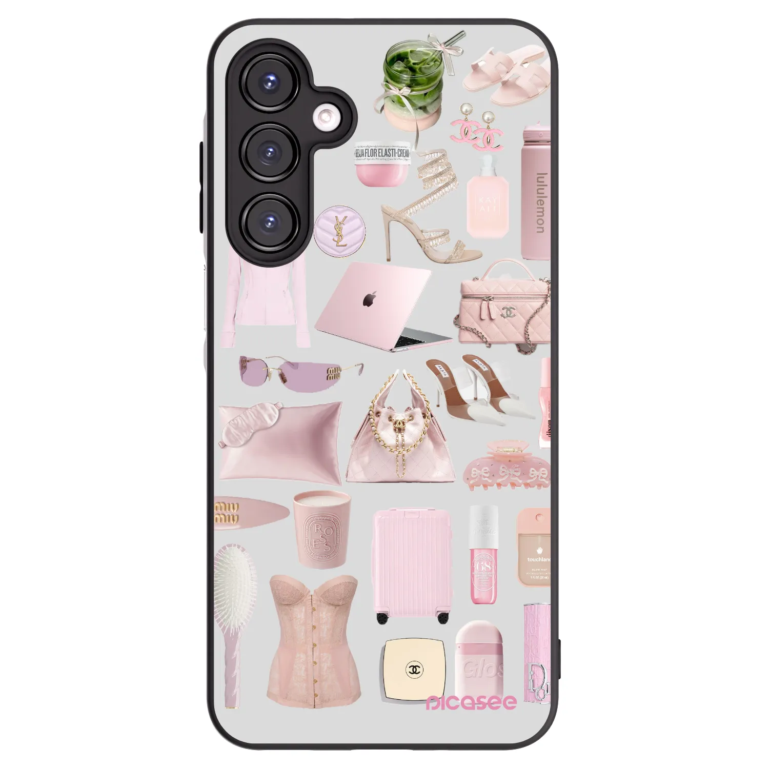 Picasee silikonowe czarne etui na Samsung Galaxy A16 4G - Glam Babe