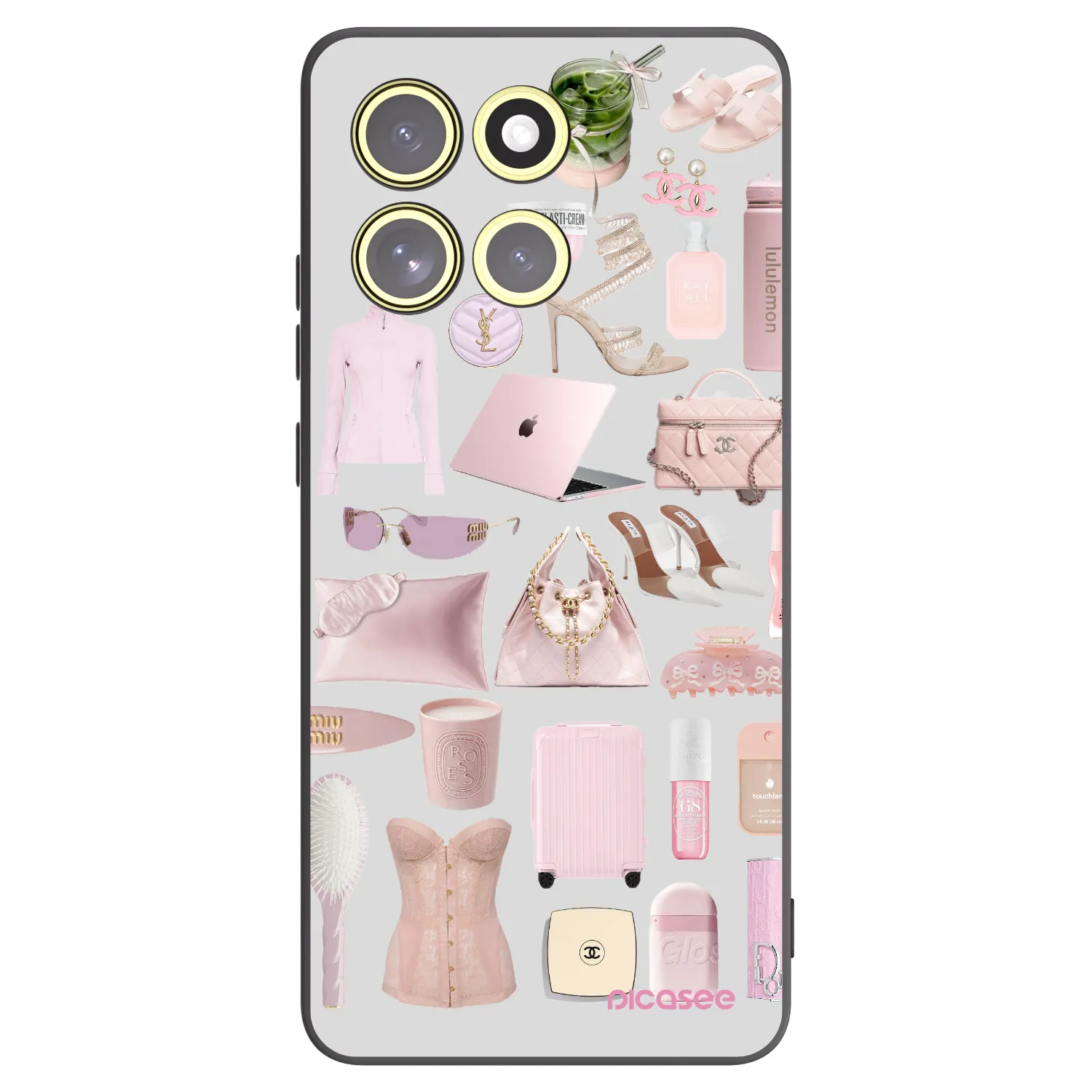 Picasee silikonowe czarne etui na Motorola Moto G86 Power 5G - Glam Babe