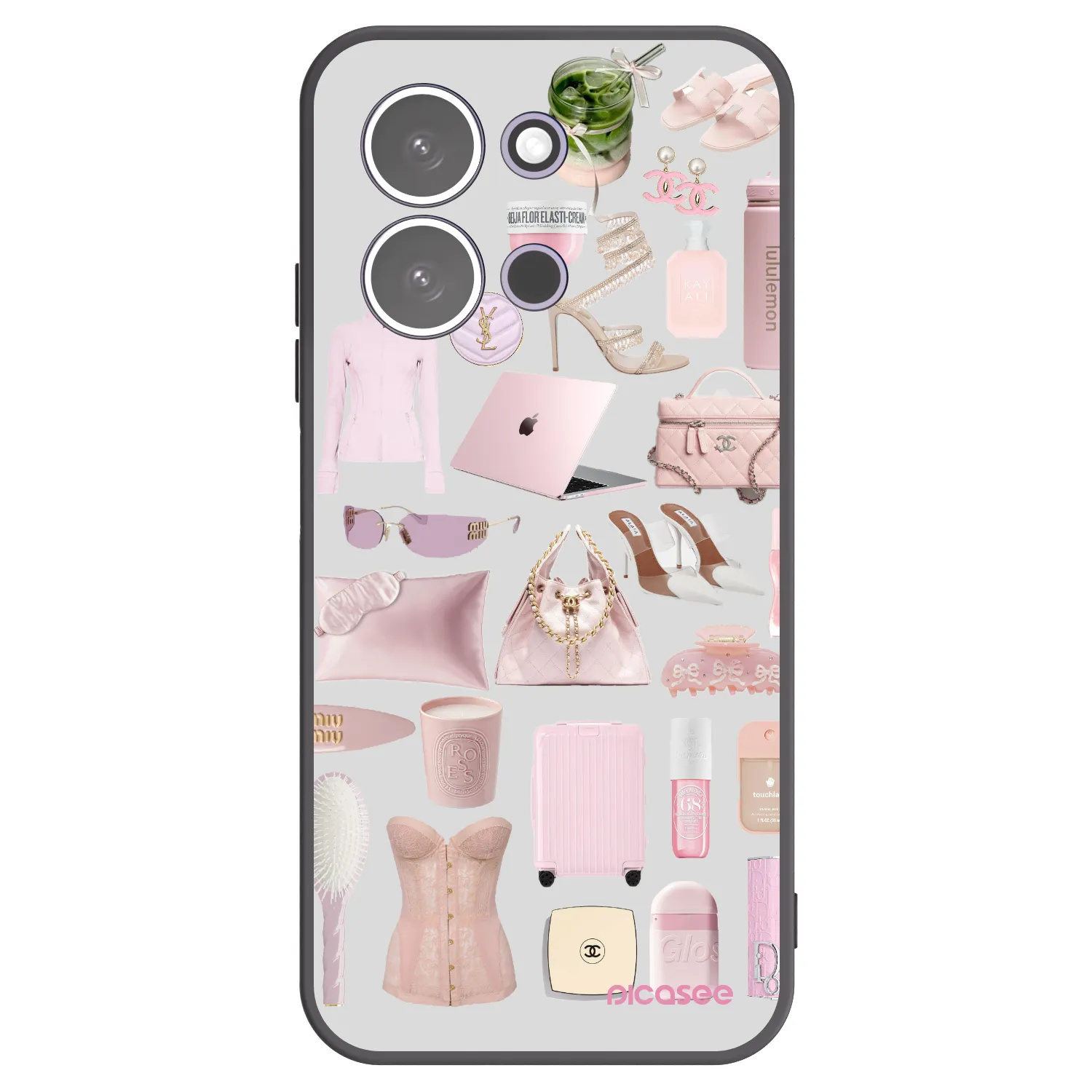Picasee silikonowe czarne etui na Xiaomi Redmi 15C 5G - Glam Babe