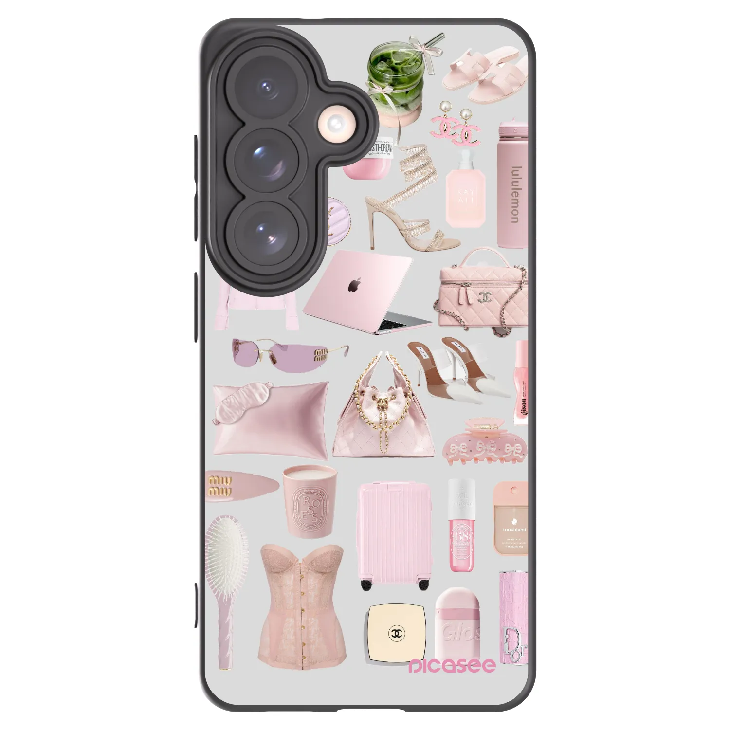 Picasee silikonowe czarne etui na Samsung Galaxy S26 - Glam Babe