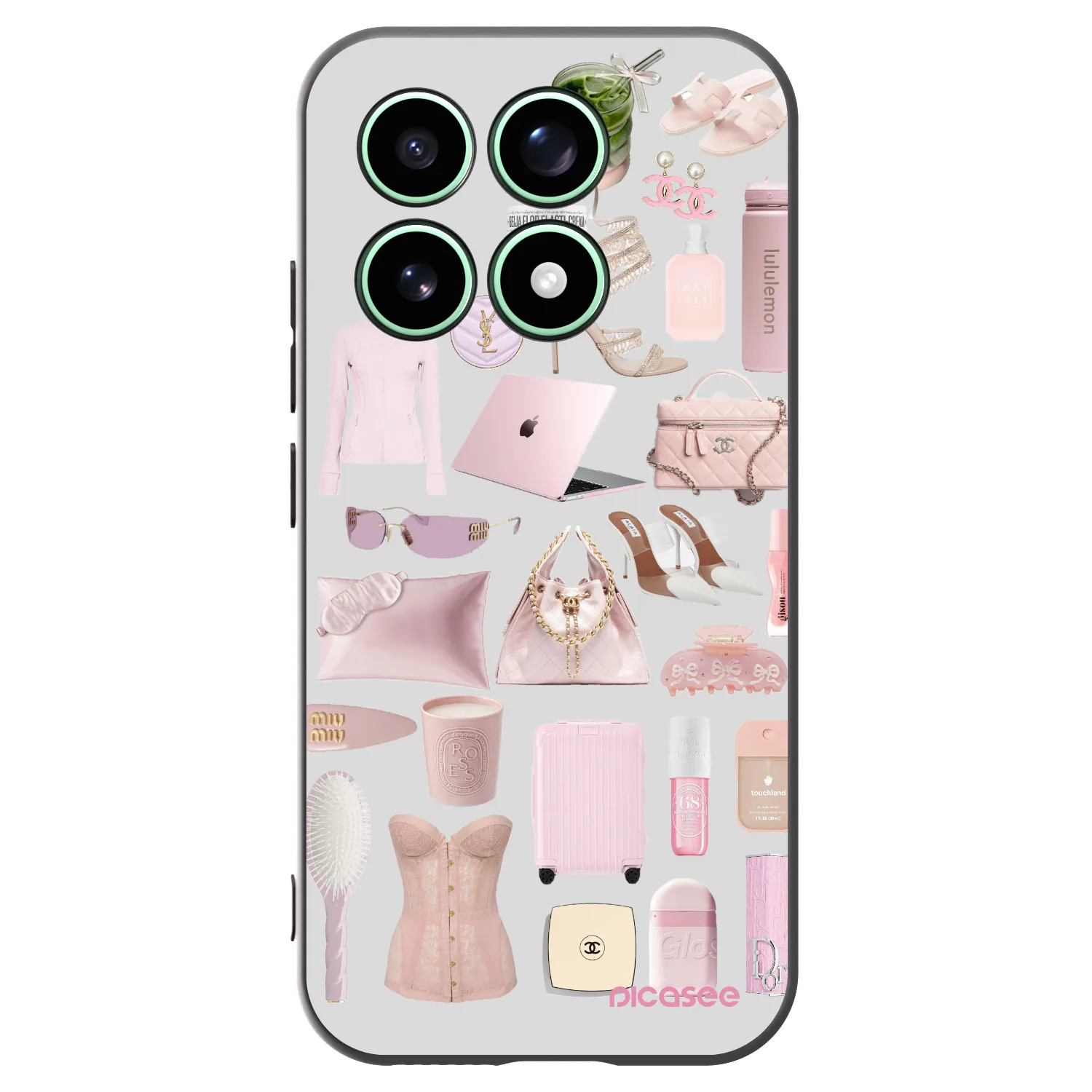 Picasee silikonowe czarne etui na Xiaomi 17 - Glam Babe