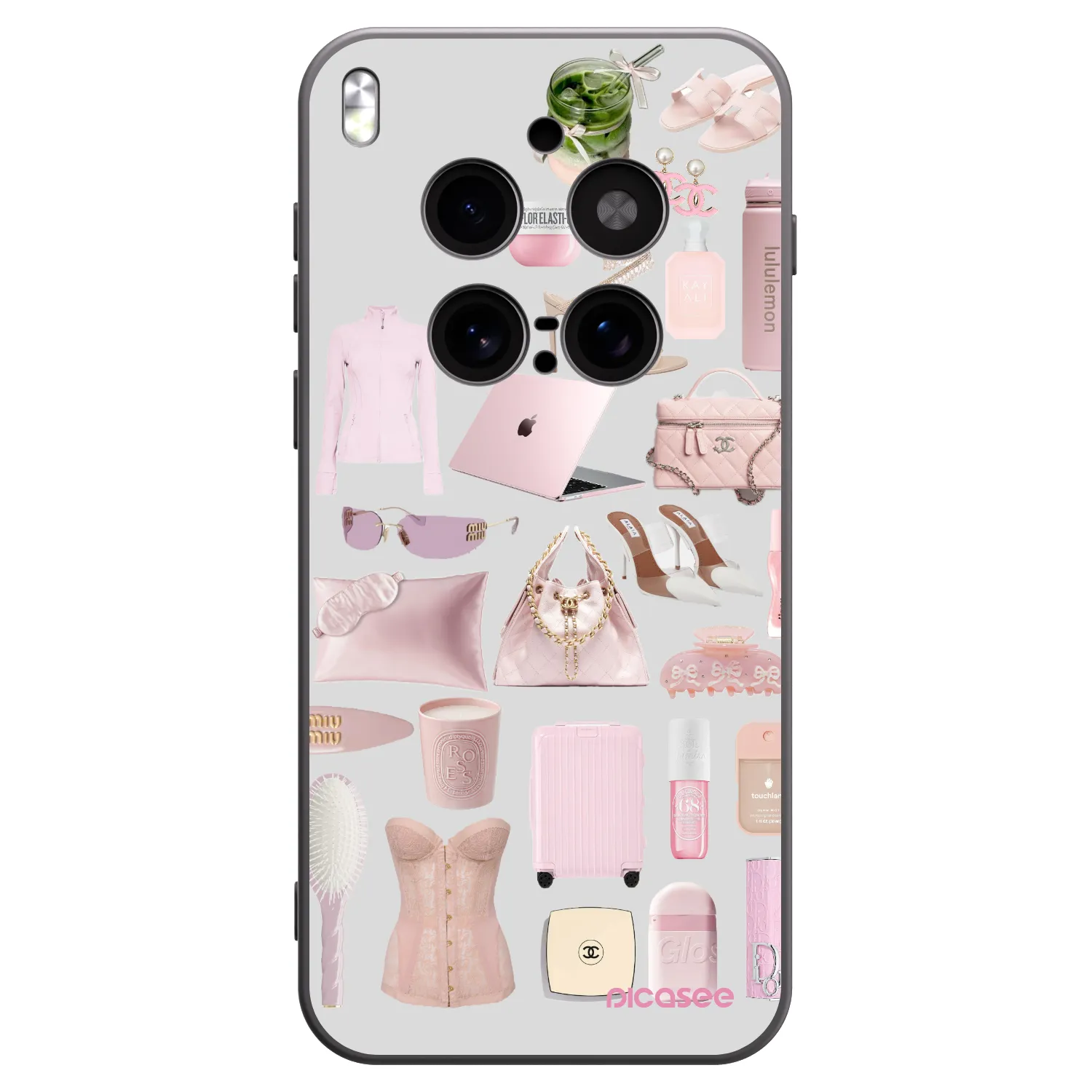 Picasee silikonowe czarne etui na Vivo X300 Pro - Glam Babe