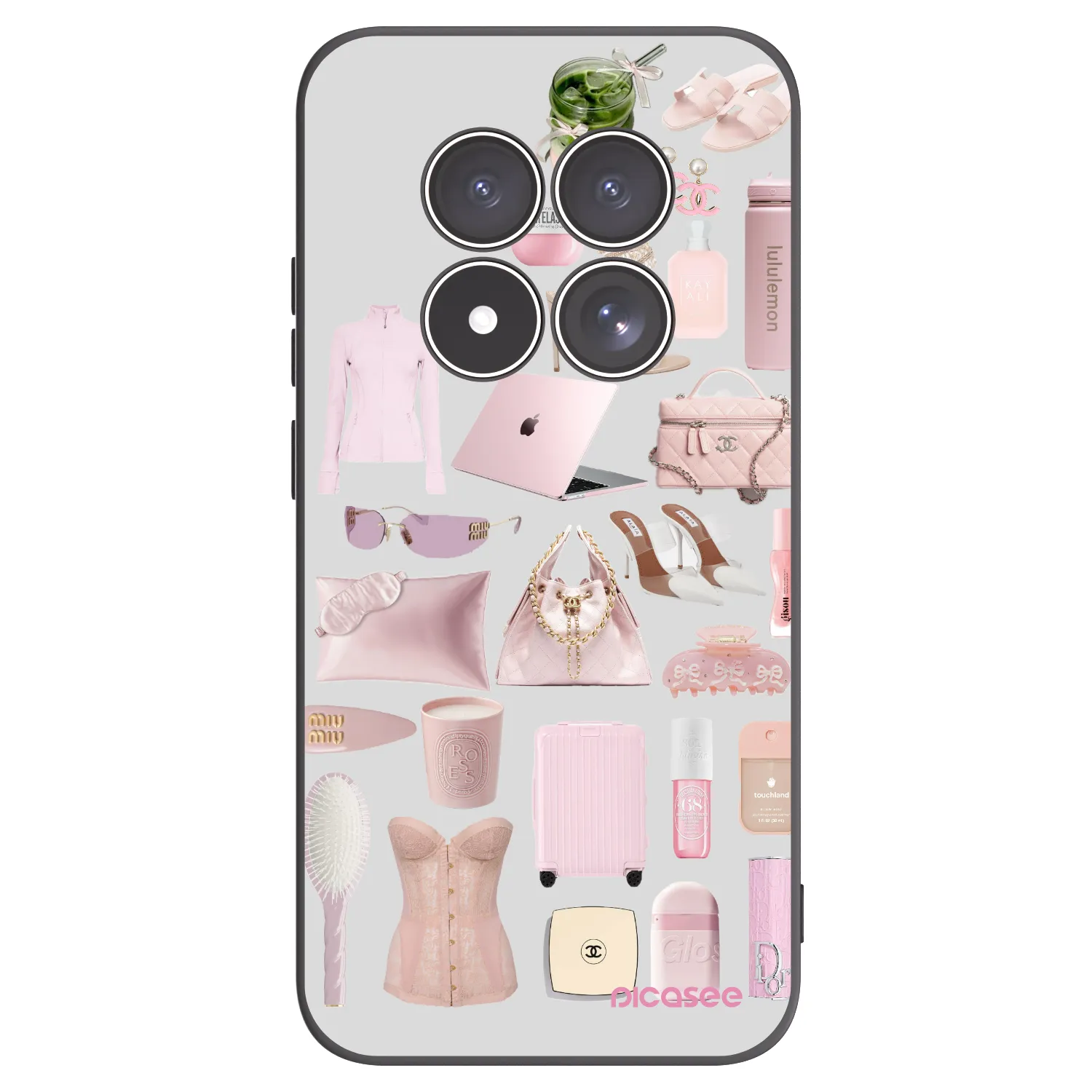 Picasee silikonowe czarne etui na Xiaomi Redmi Note 15 Pro 5G - Glam Babe