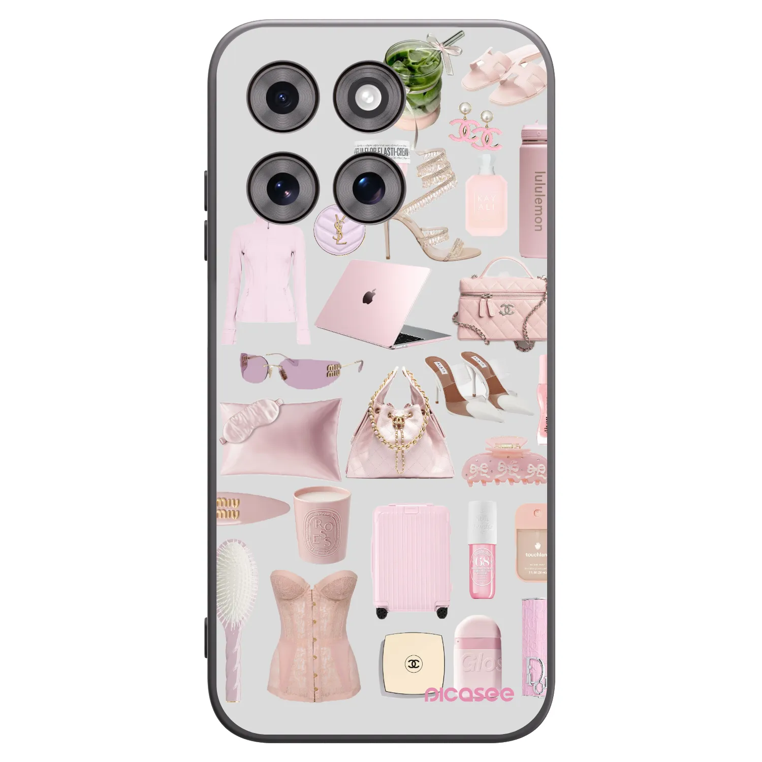 Picasee silikonowe czarne etui na Motorola Moto G77 - Glam Babe