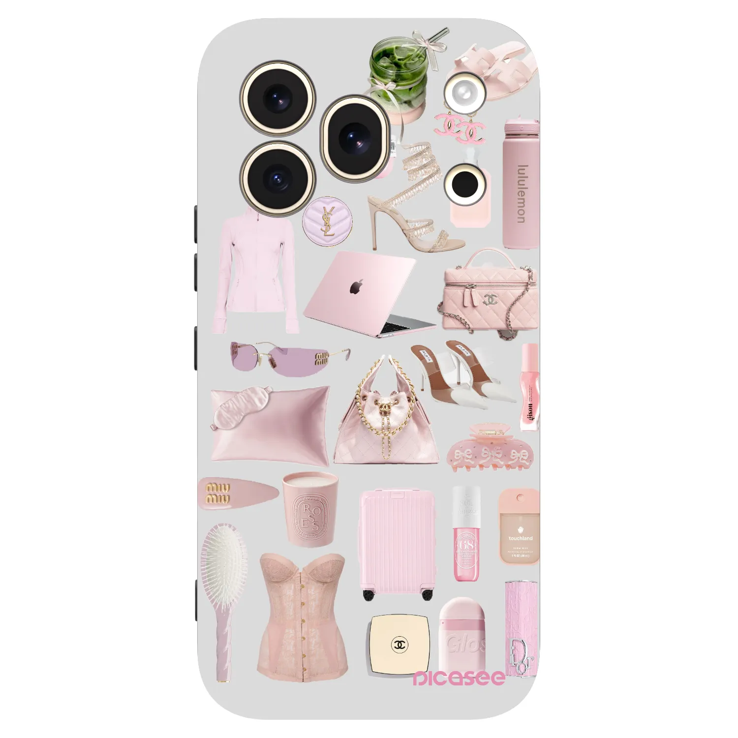Picasee silikonowe czarne etui na Honor 600 Pro - Glam Babe