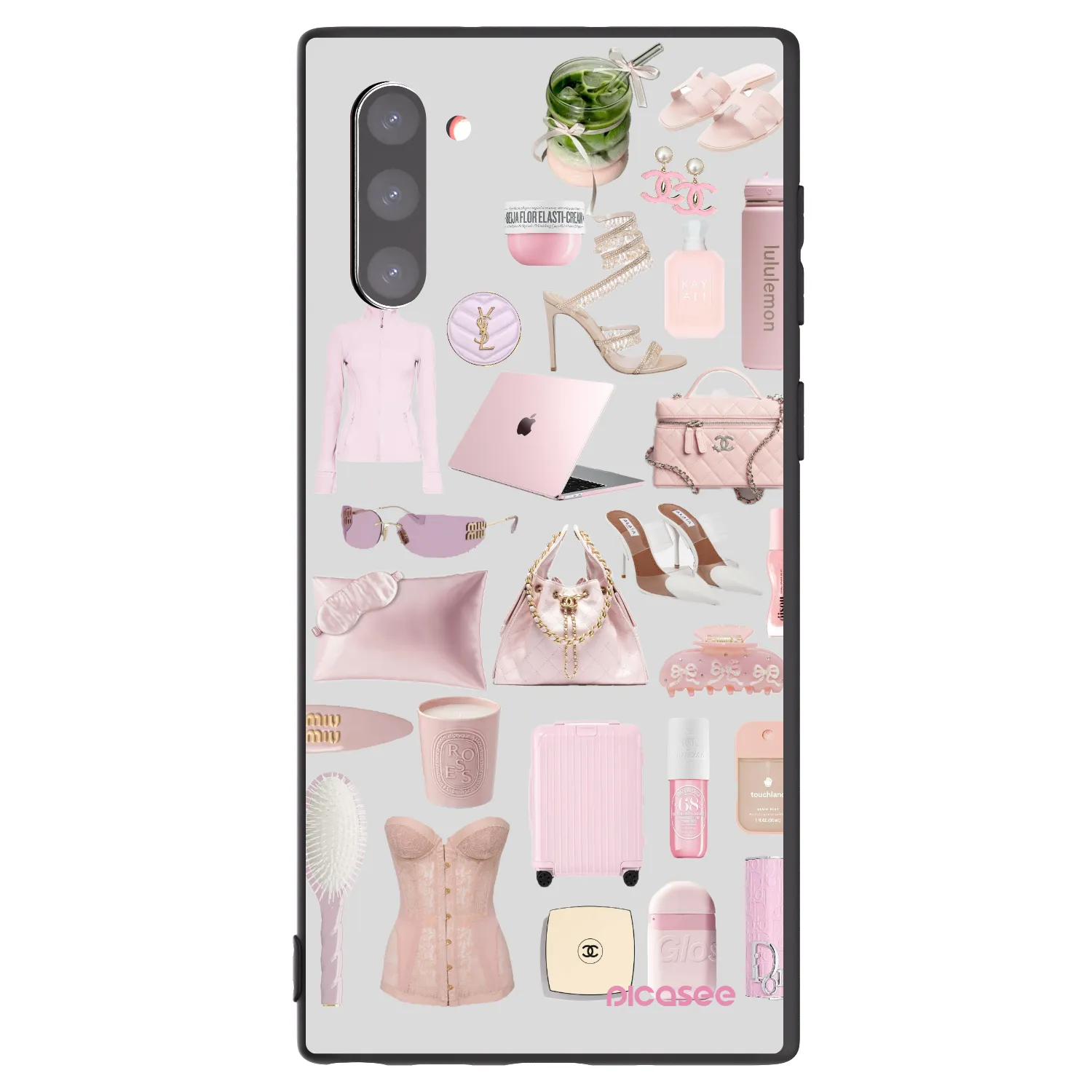 Picasee silikonowe czarne etui na Samsung Galaxy Note 10 N970F - Glam Babe